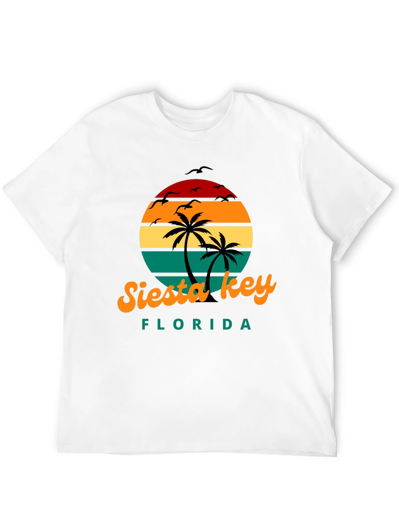 Siesta Key Florida Retro Sunset T-Shirt