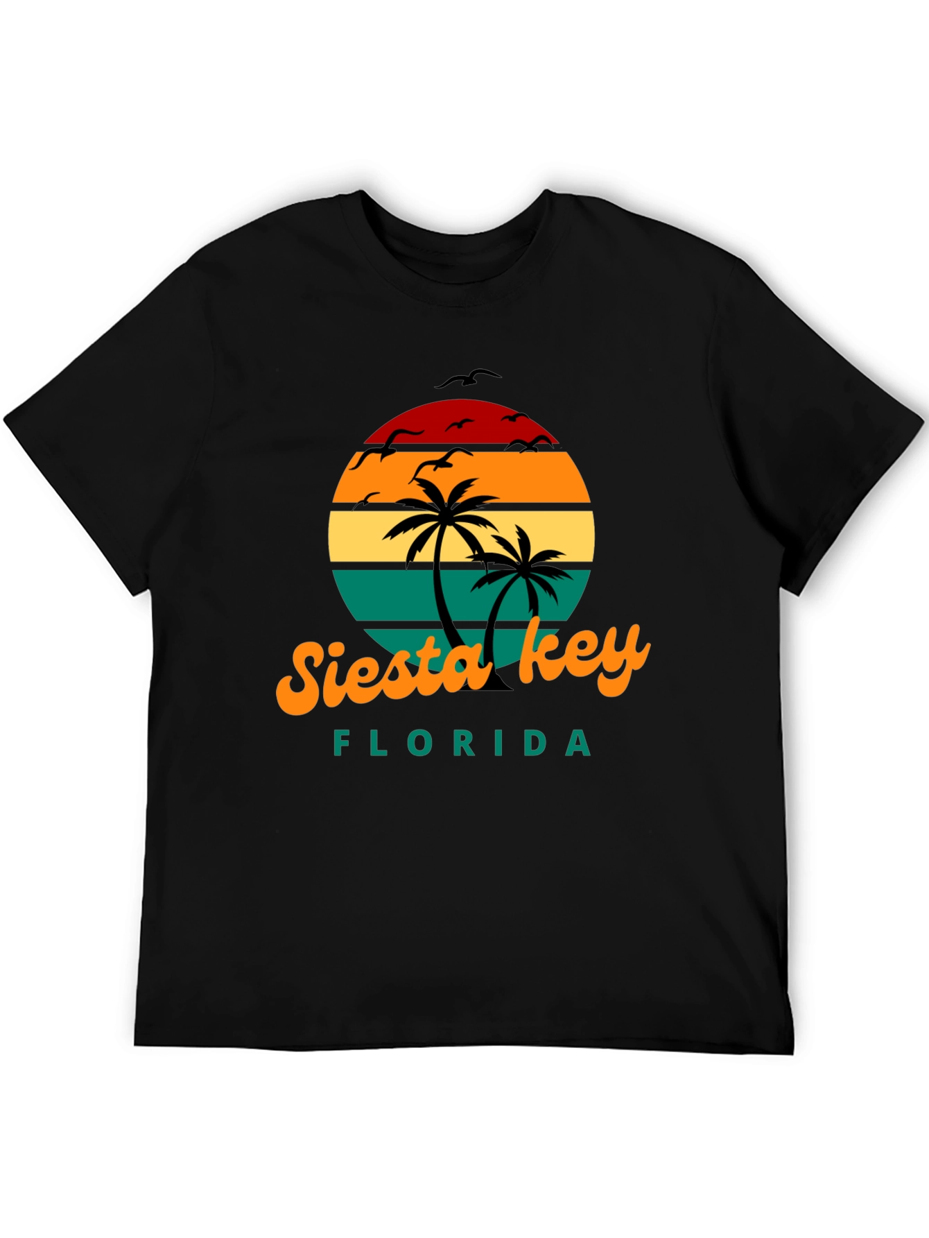 Siesta Key Florida Retro Sunset T-Shirt