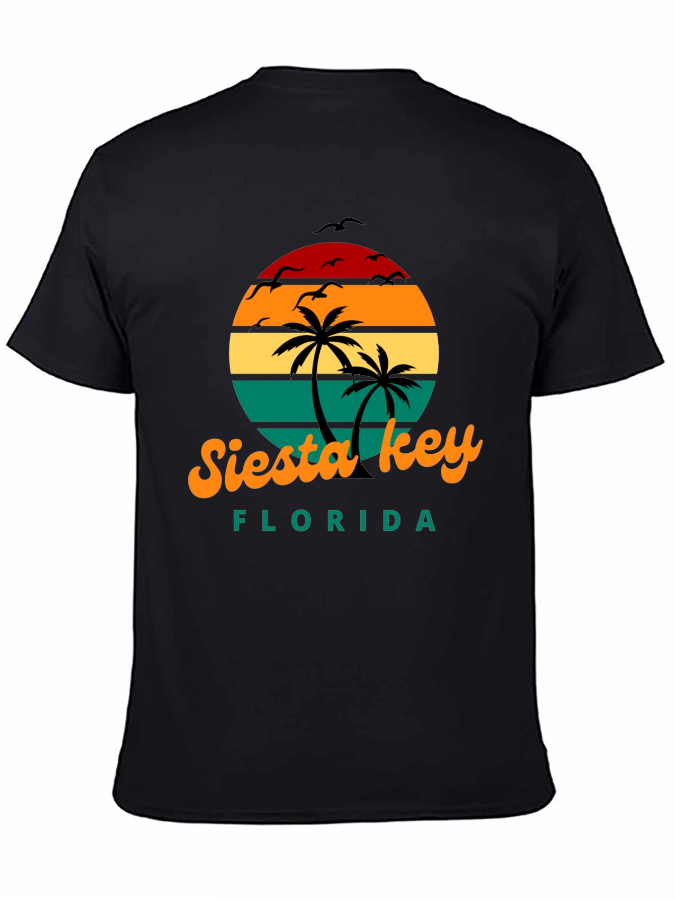 Siesta Key Florida Retro Sunset T-Shirt