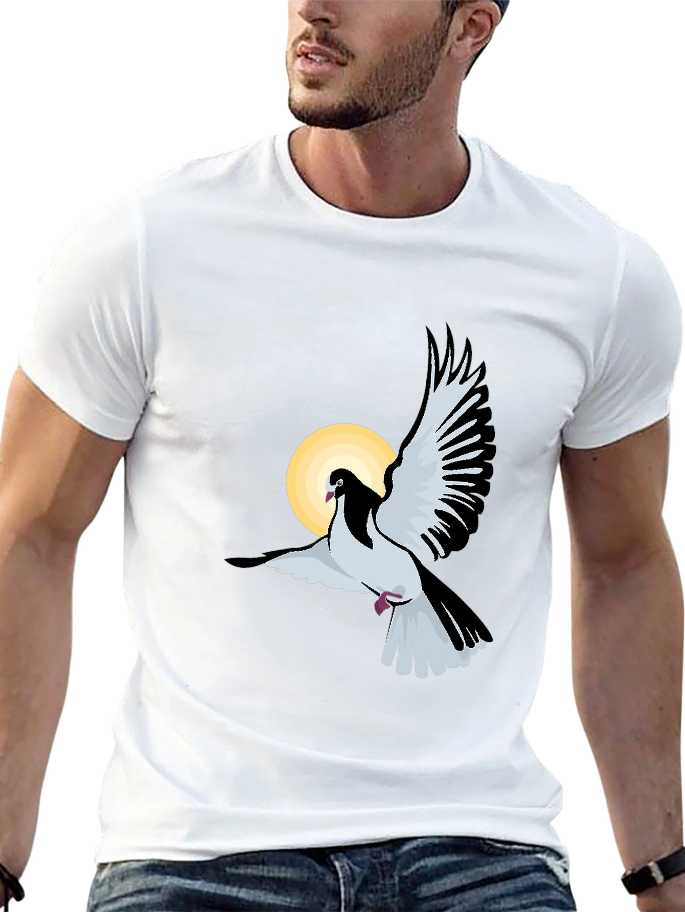 Dove Graphic Black T-Shirt