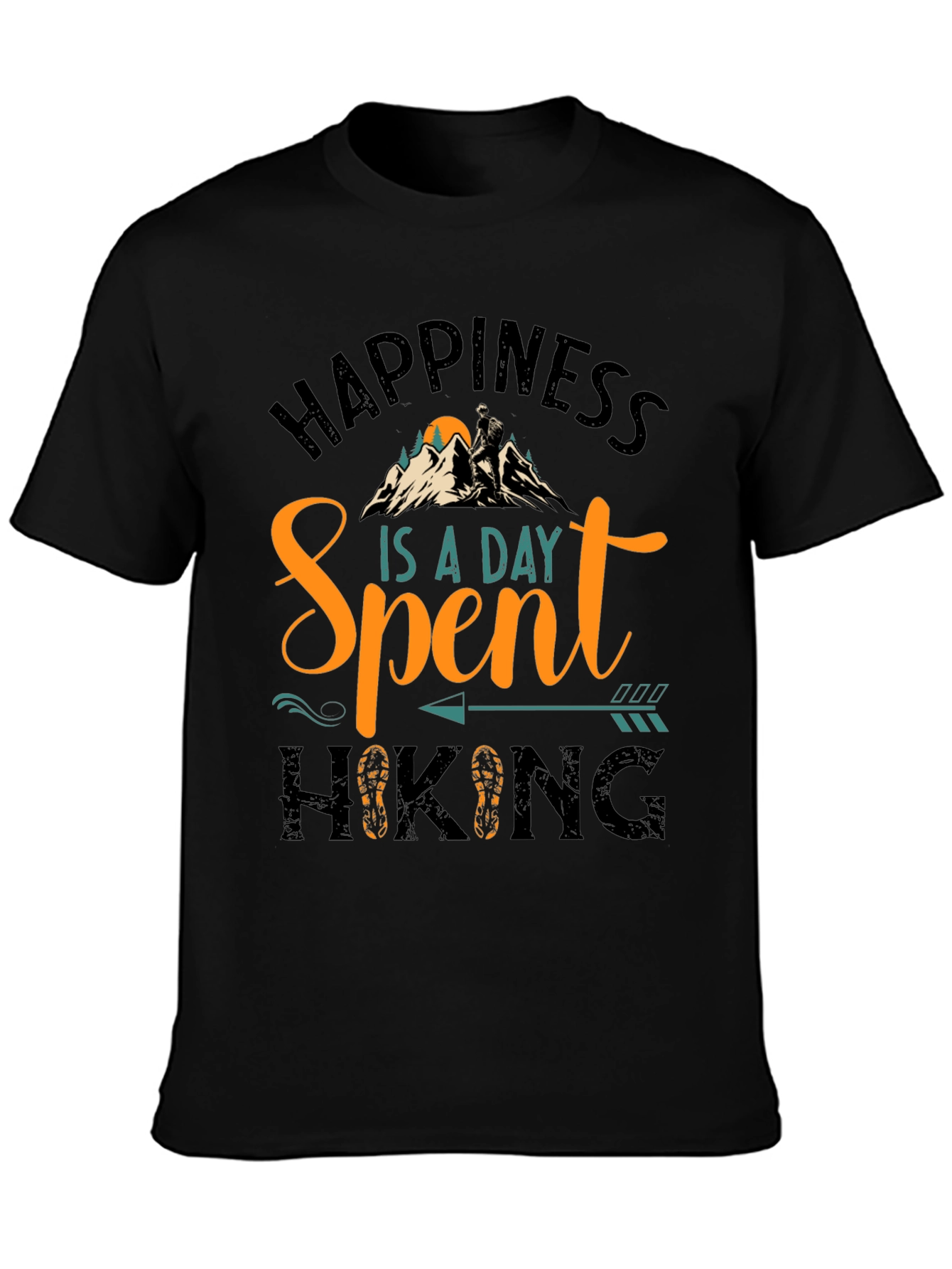 Happiness Is A Day Spent Hiking T-Shirt