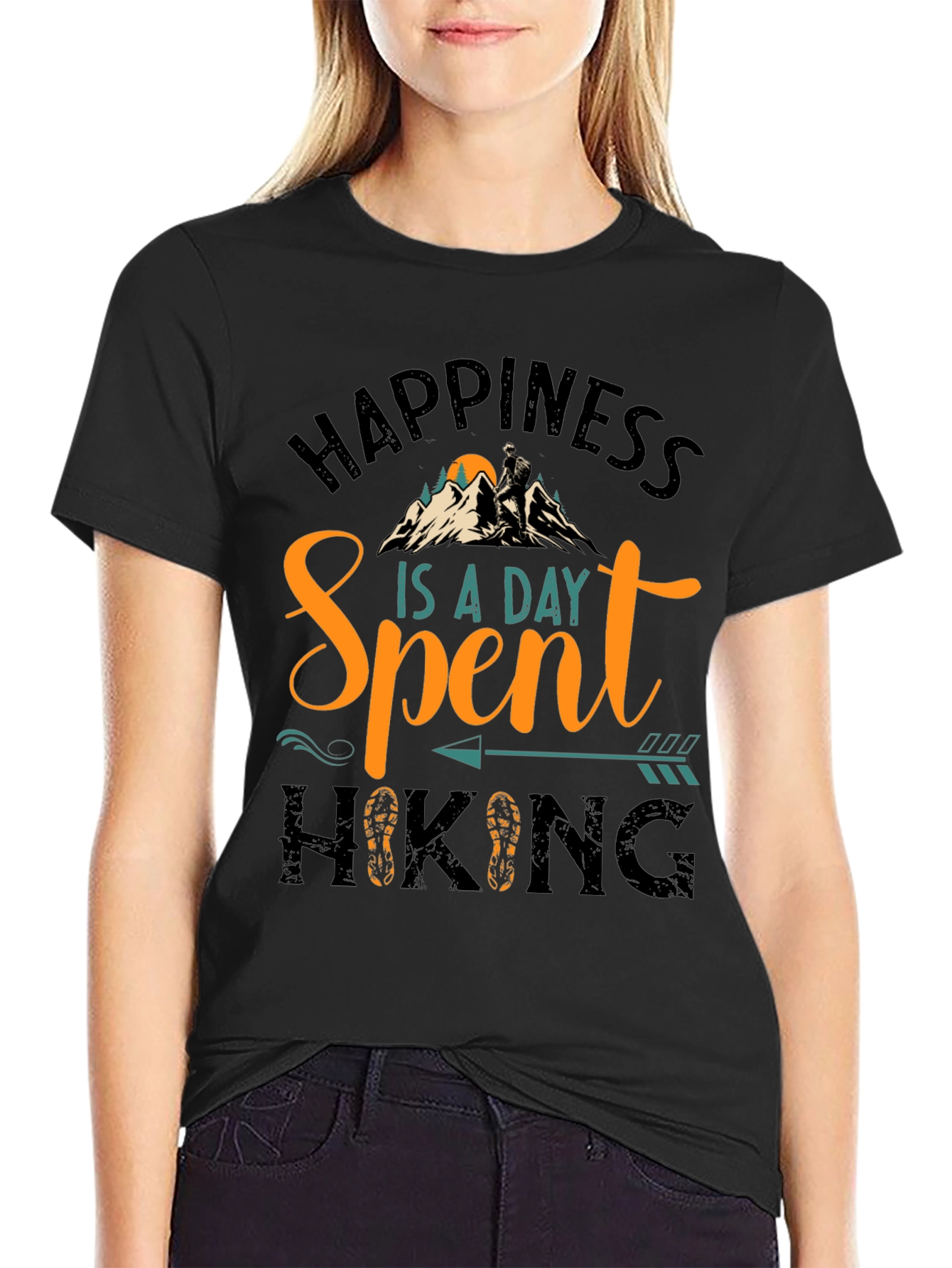 Happiness Is A Day Spent Hiking T-Shirt
