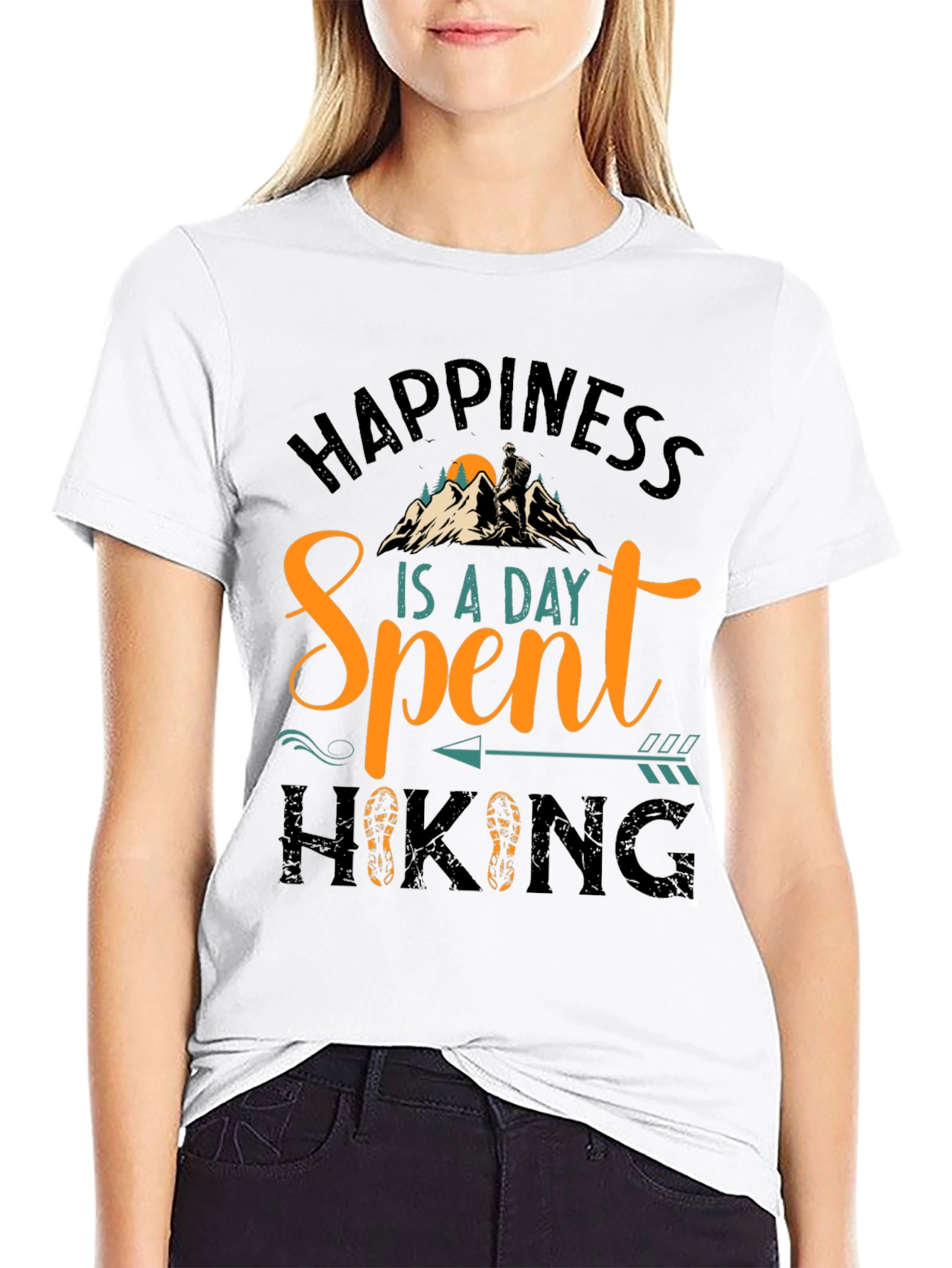 Happiness Is A Day Spent Hiking T-Shirt