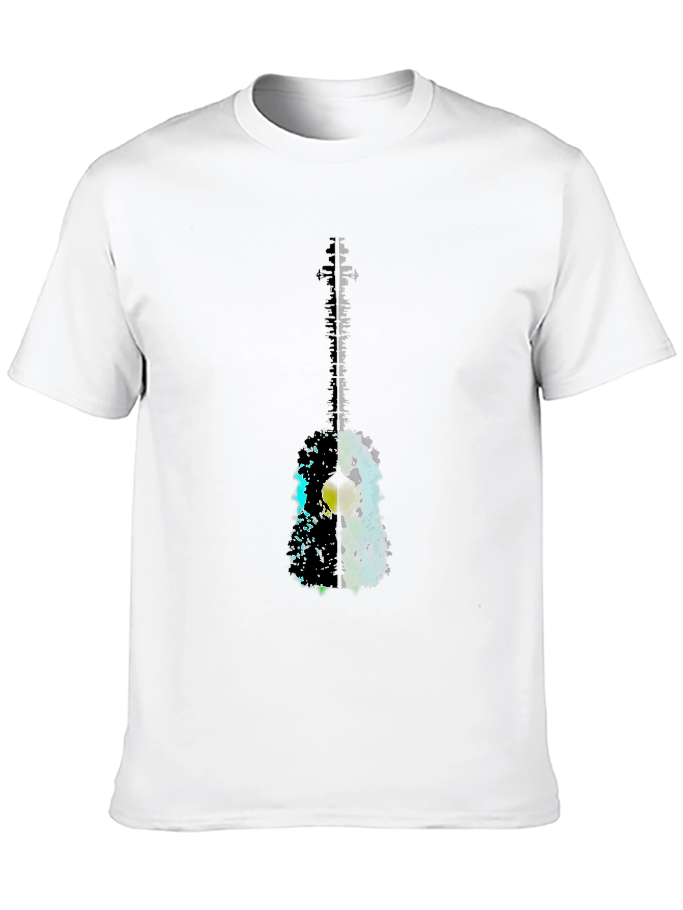 Guitar Graphic Black T-Shirt