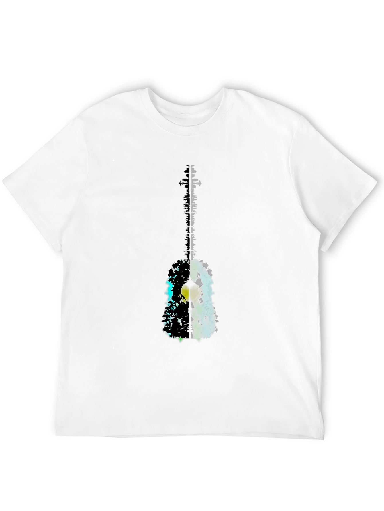 Guitar Graphic Black T-Shirt