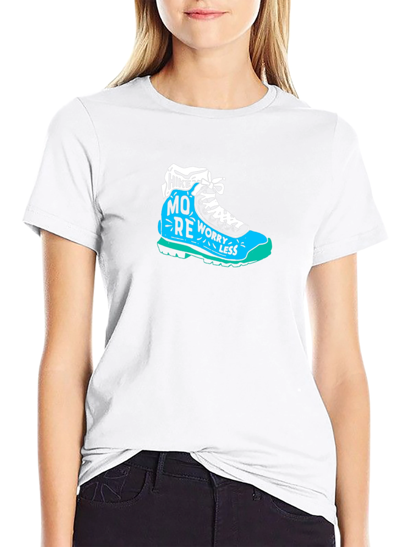 Hike More Worry Less Graphic T-Shirt