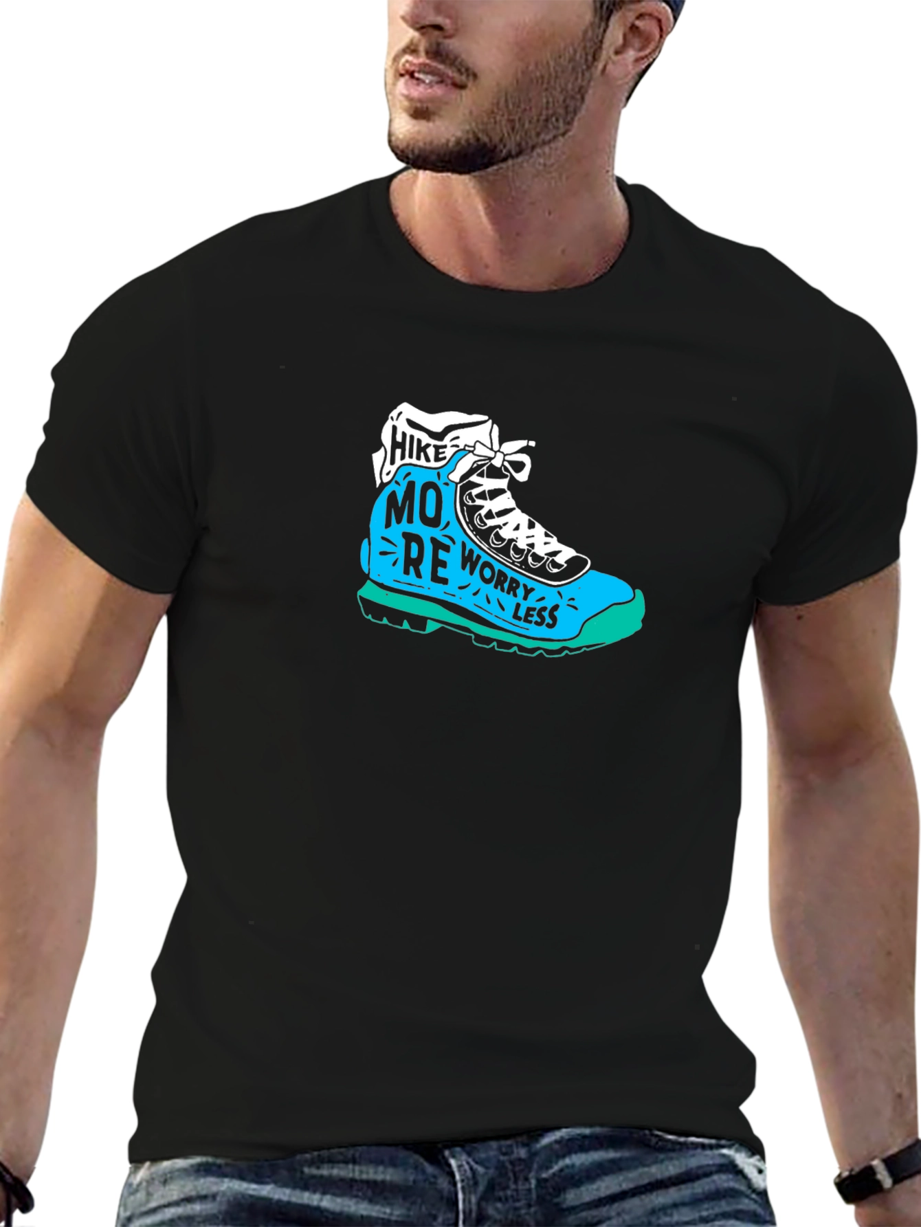 Hike More Worry Less Graphic T-Shirt