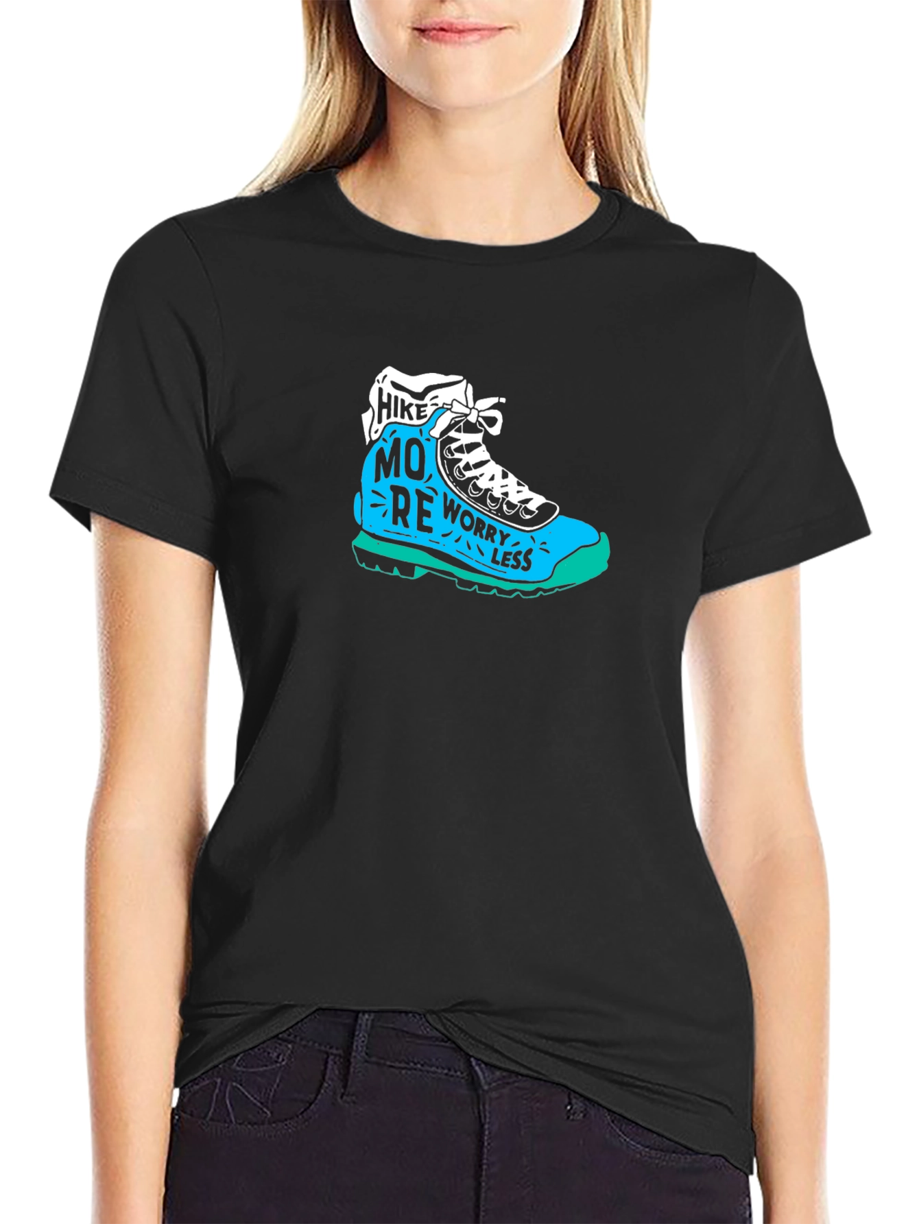 Hike More Worry Less Graphic T-Shirt