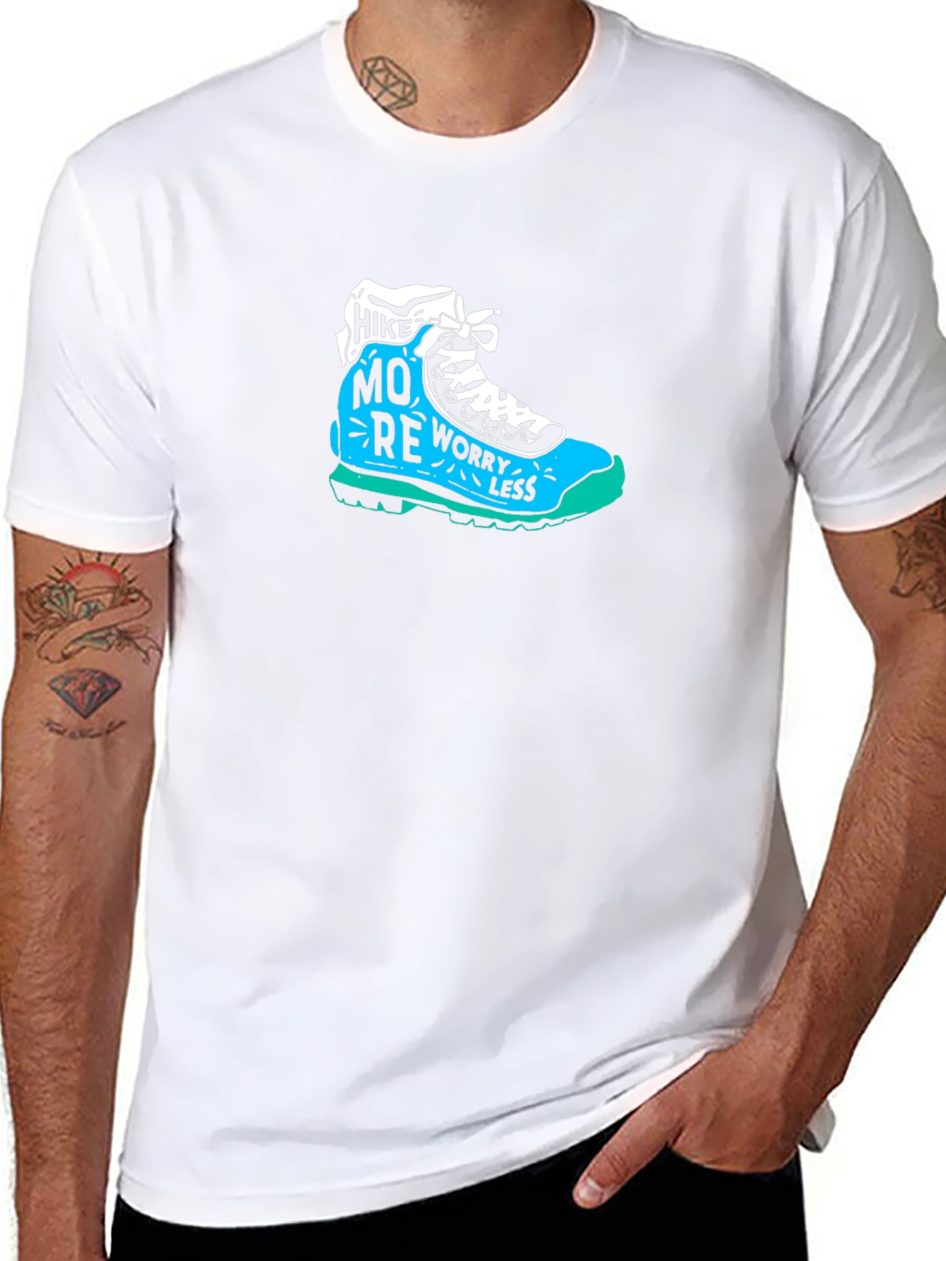 Hike More Worry Less Graphic T-Shirt