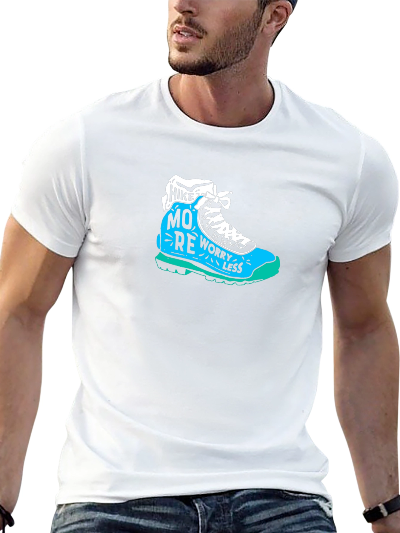 Hike More Worry Less Graphic T-Shirt