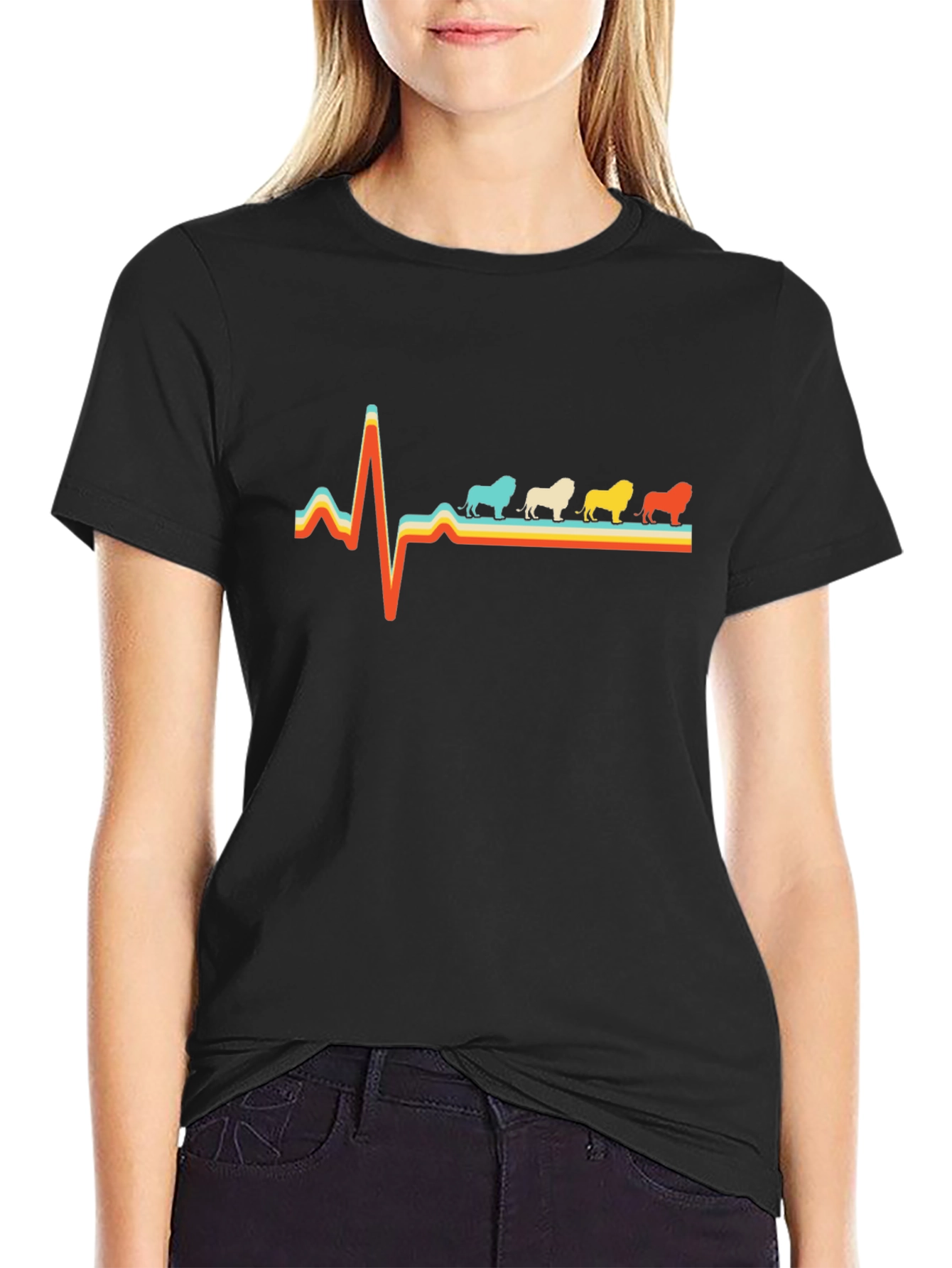 Bulldog Heartbeat T-Shirt - Retro Style