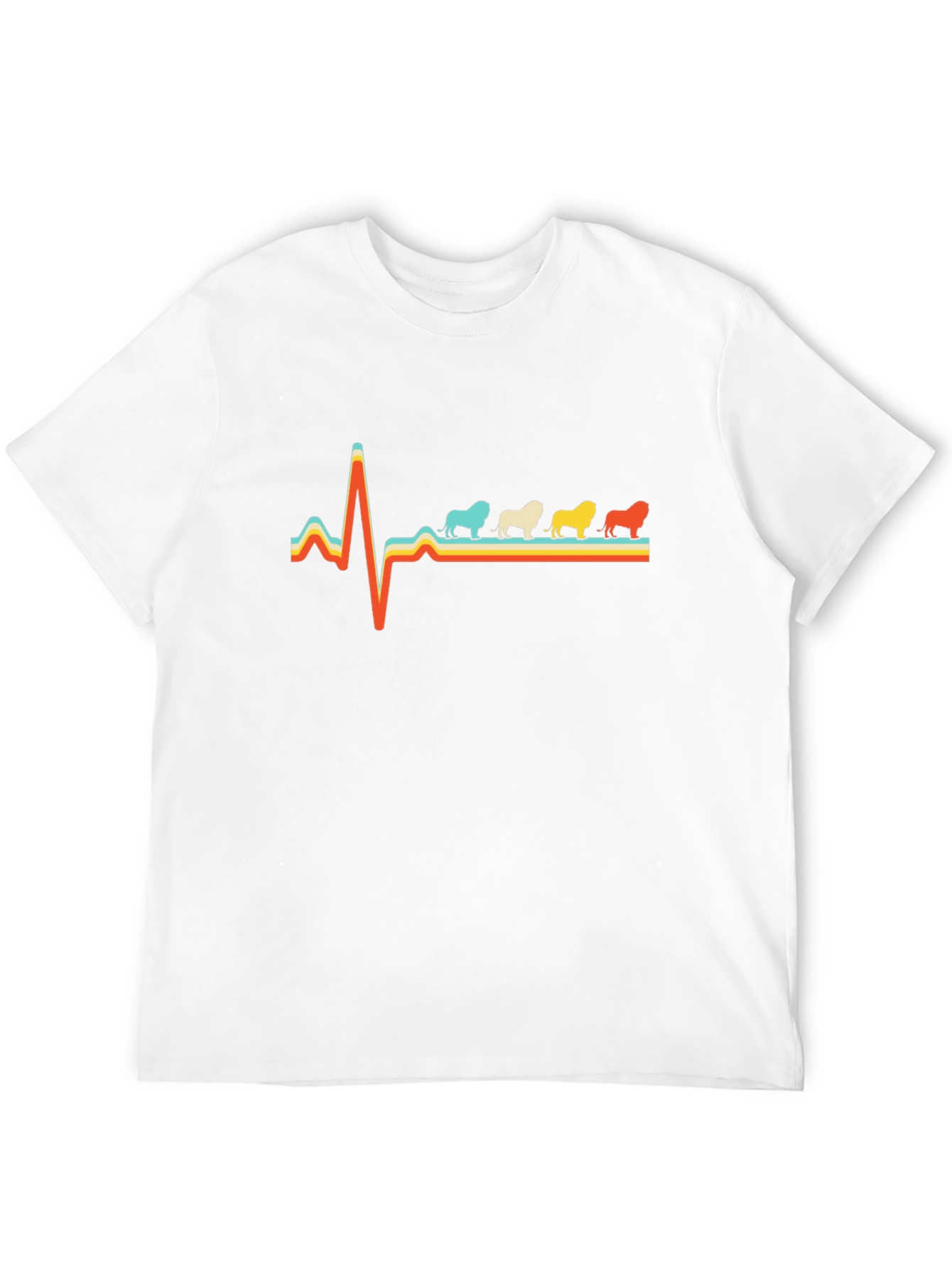 Bulldog Heartbeat T-Shirt - Retro Style