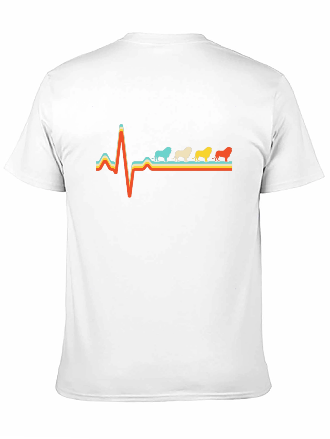 Bulldog Heartbeat T-Shirt - Retro Style
