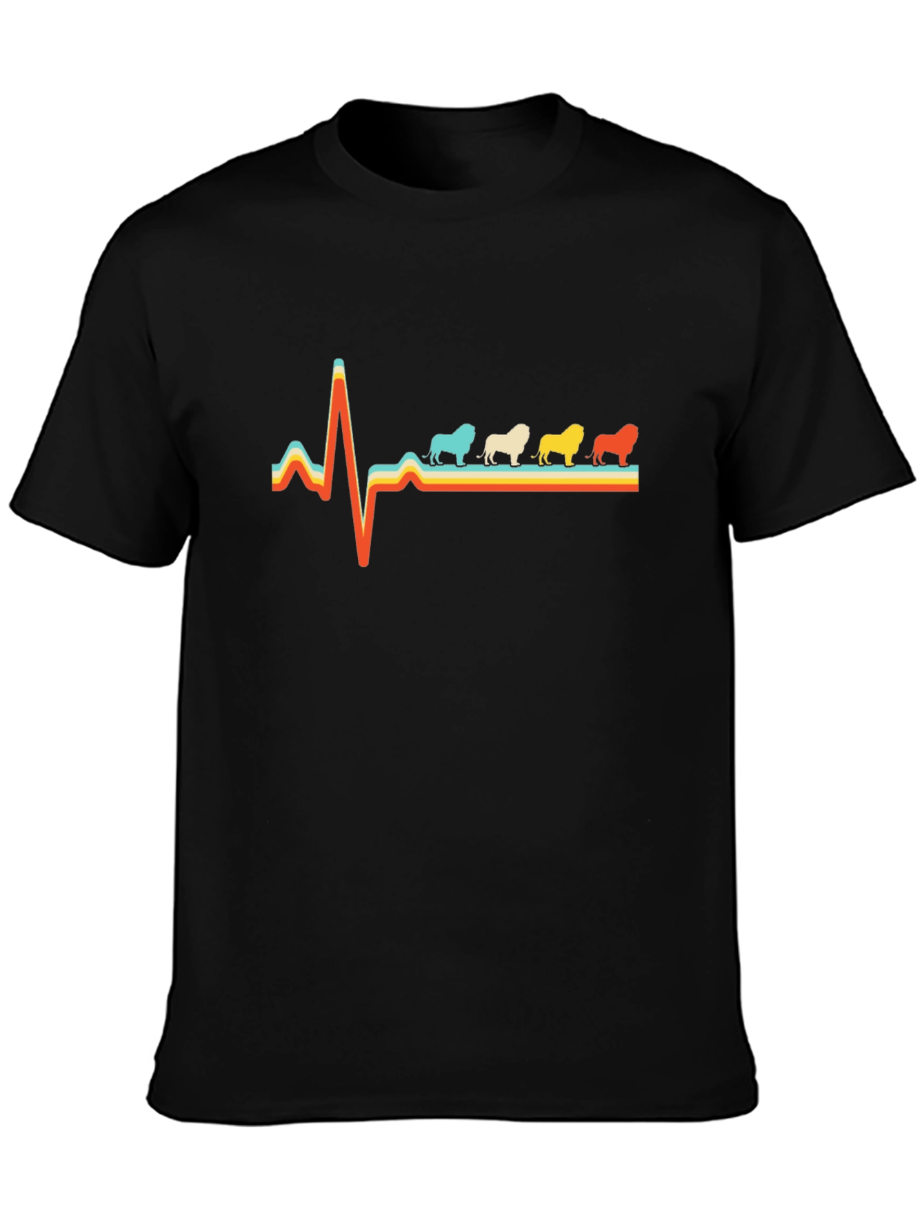 Bulldog Heartbeat T-Shirt - Retro Style