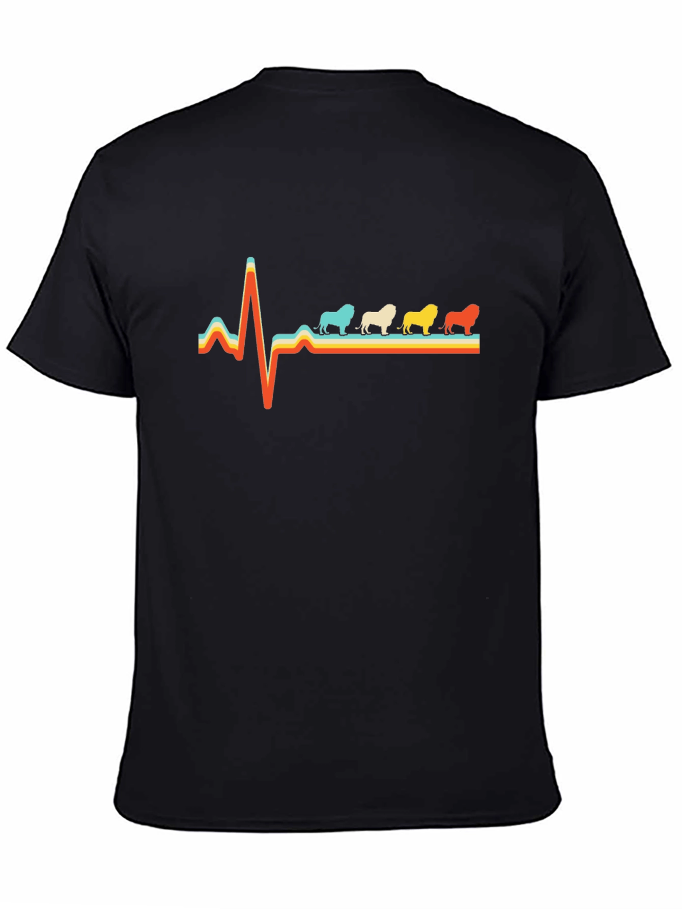 Bulldog Heartbeat T-Shirt - Retro Style