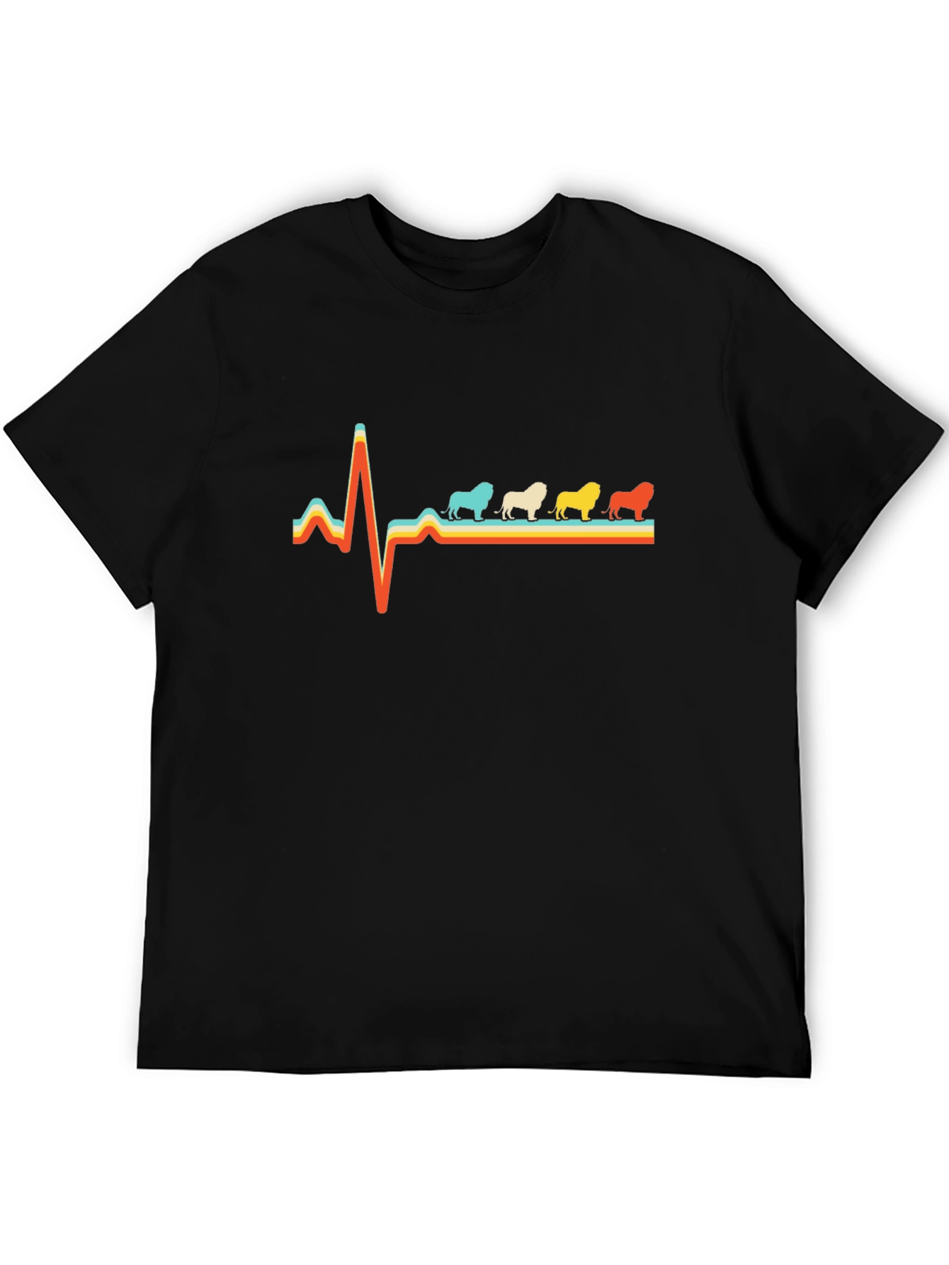 Bulldog Heartbeat T-Shirt - Retro Style
