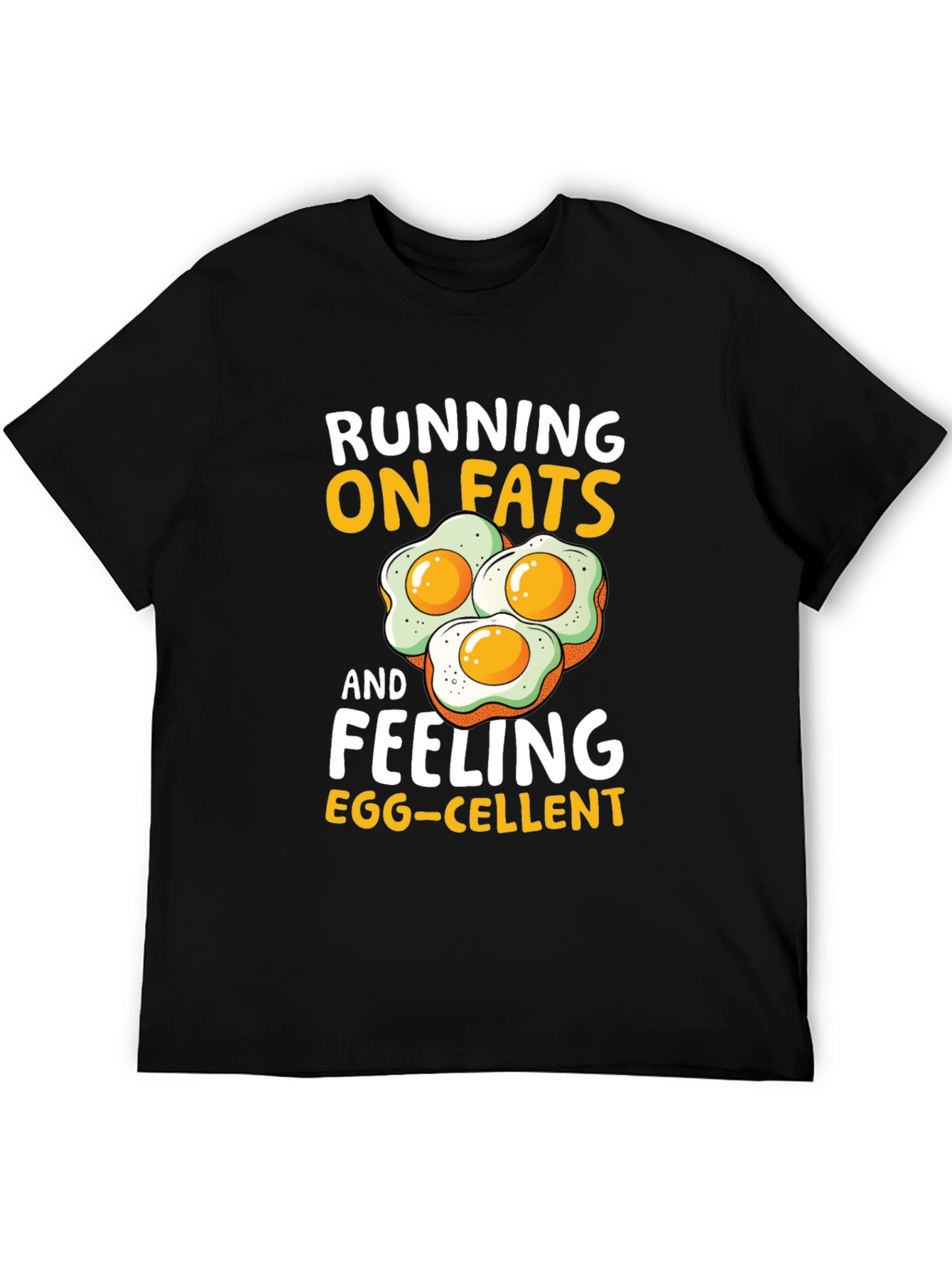 Running on Fats Funny Egg T-Shirt