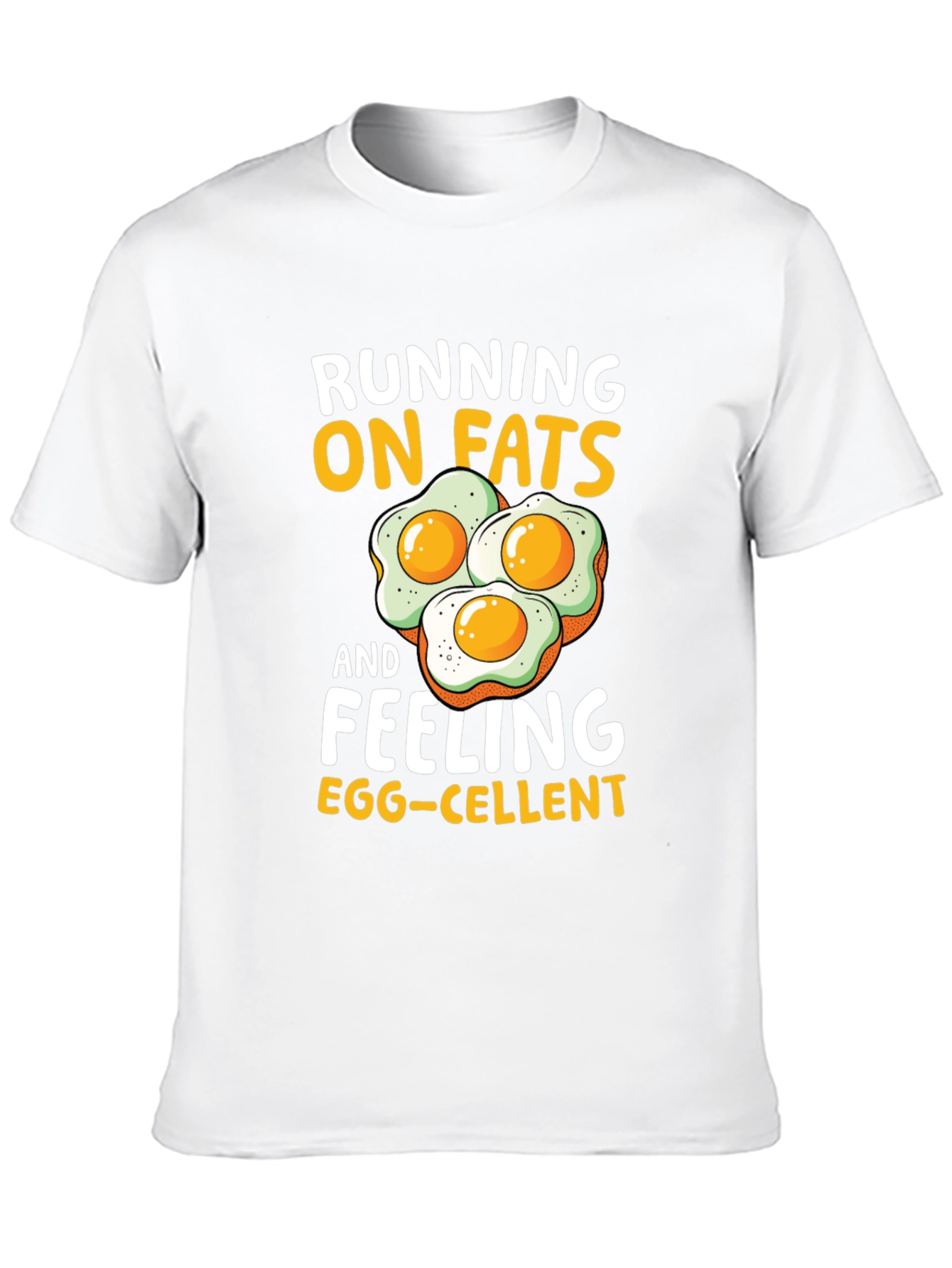 Running on Fats Funny Egg T-Shirt
