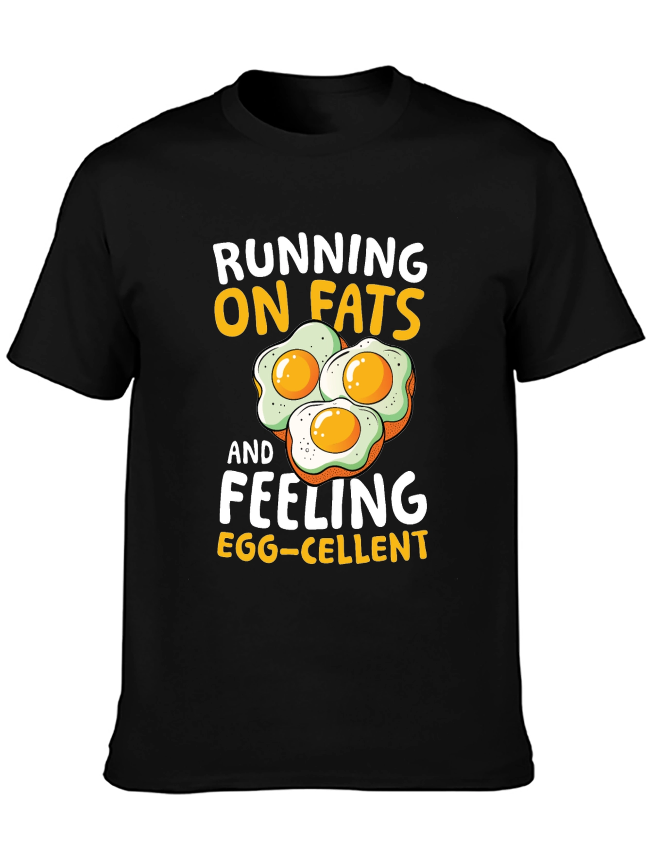 Running on Fats Funny Egg T-Shirt