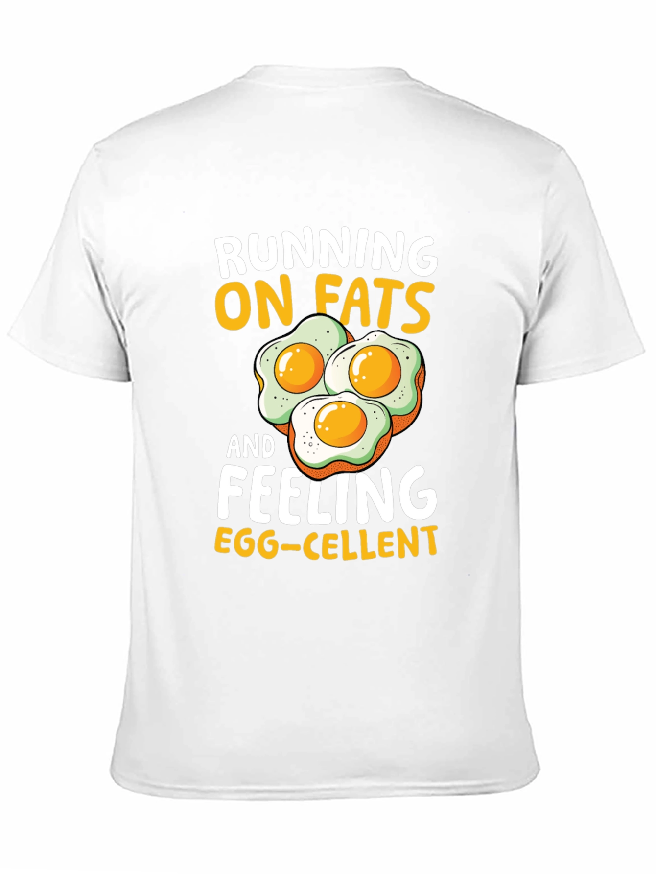 Running on Fats Funny Egg T-Shirt