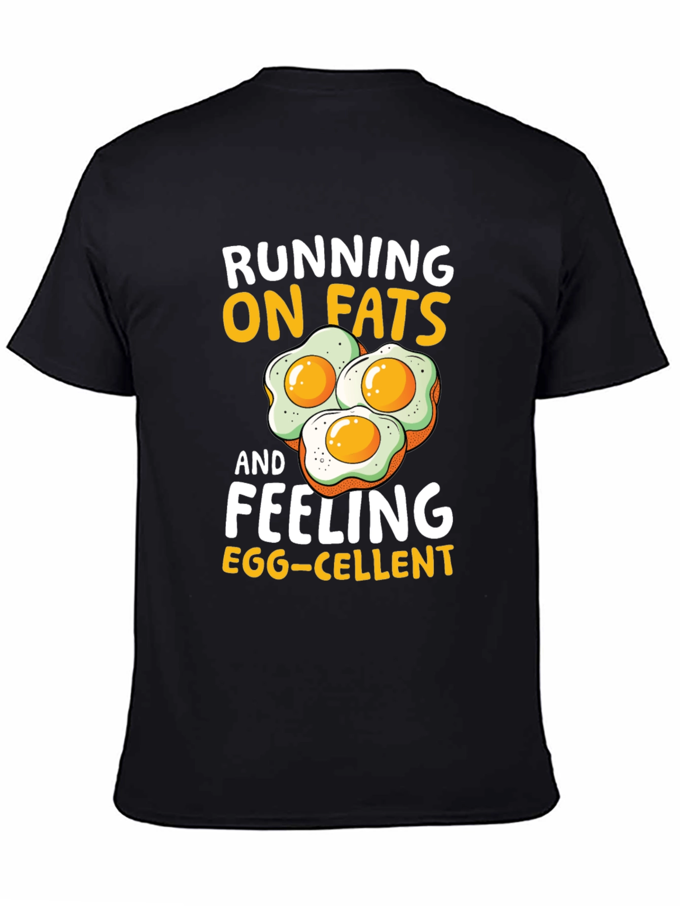 Running on Fats Funny Egg T-Shirt
