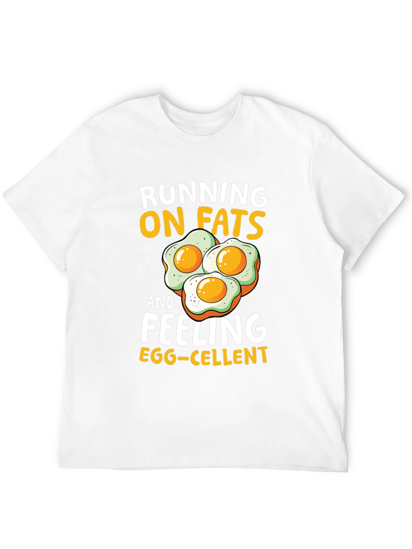 Running on Fats Funny Egg T-Shirt