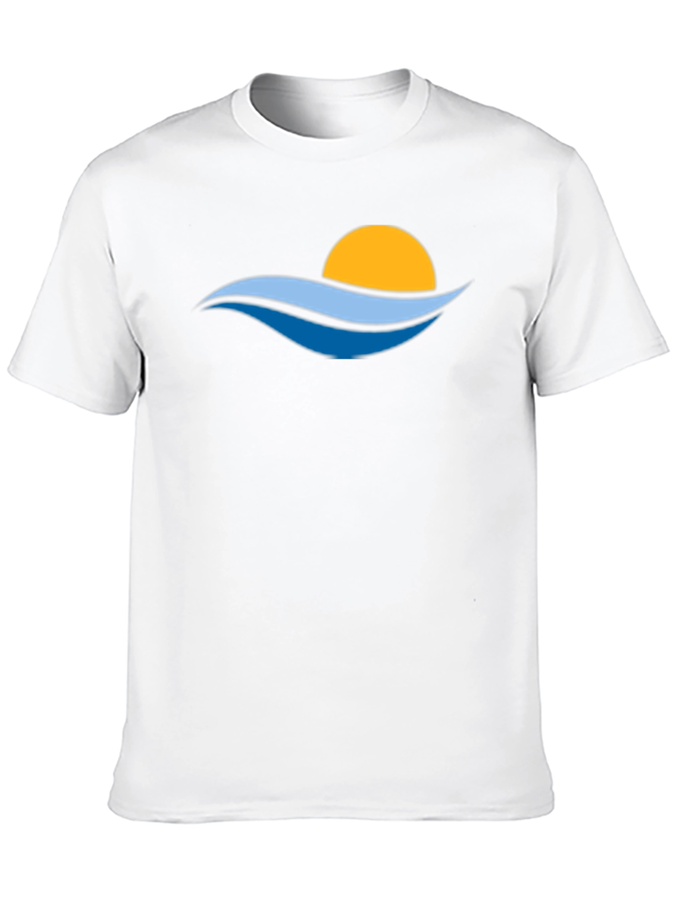 Sunset Waves Graphic Tee - Stylish Black T-Shirt