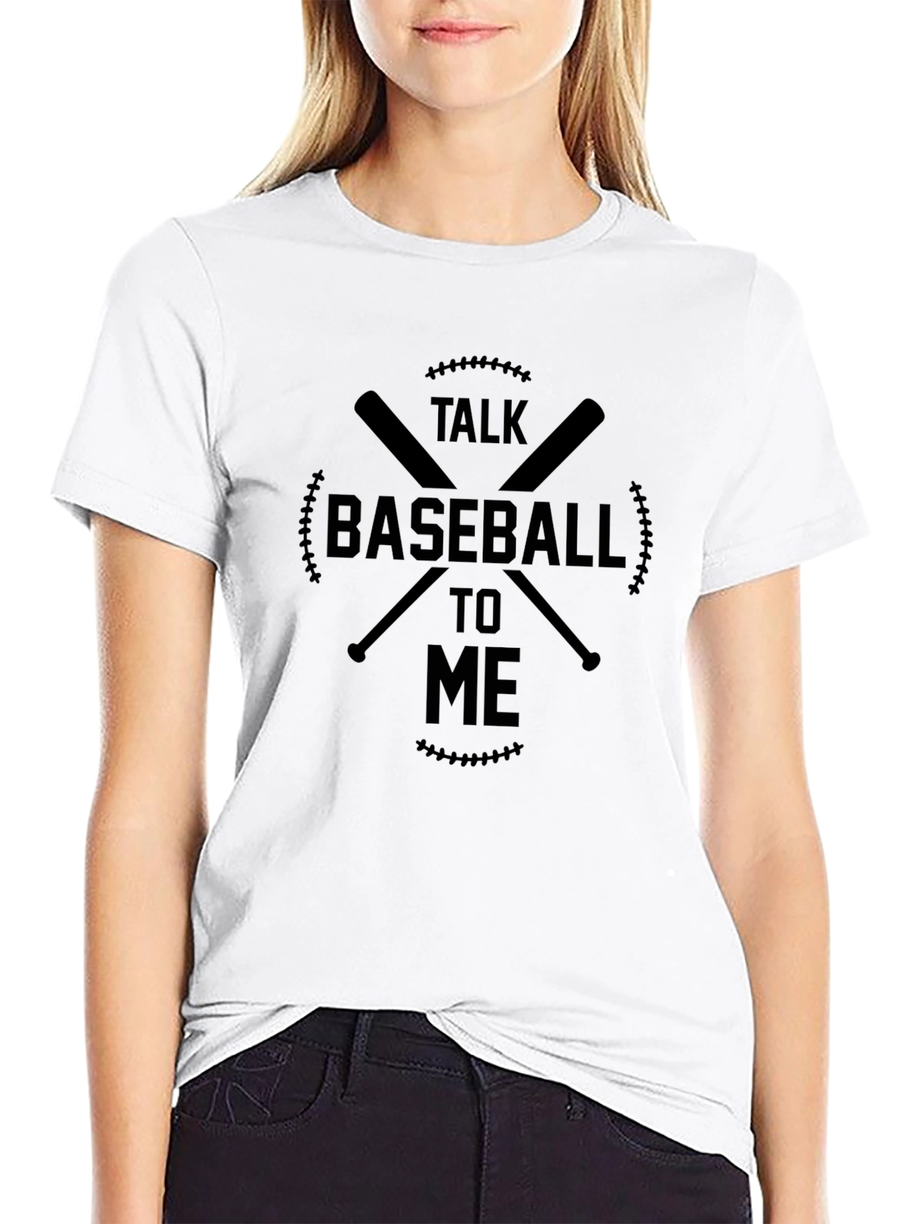 Talk Baseball To Me Graphic Tee - Classic Fit