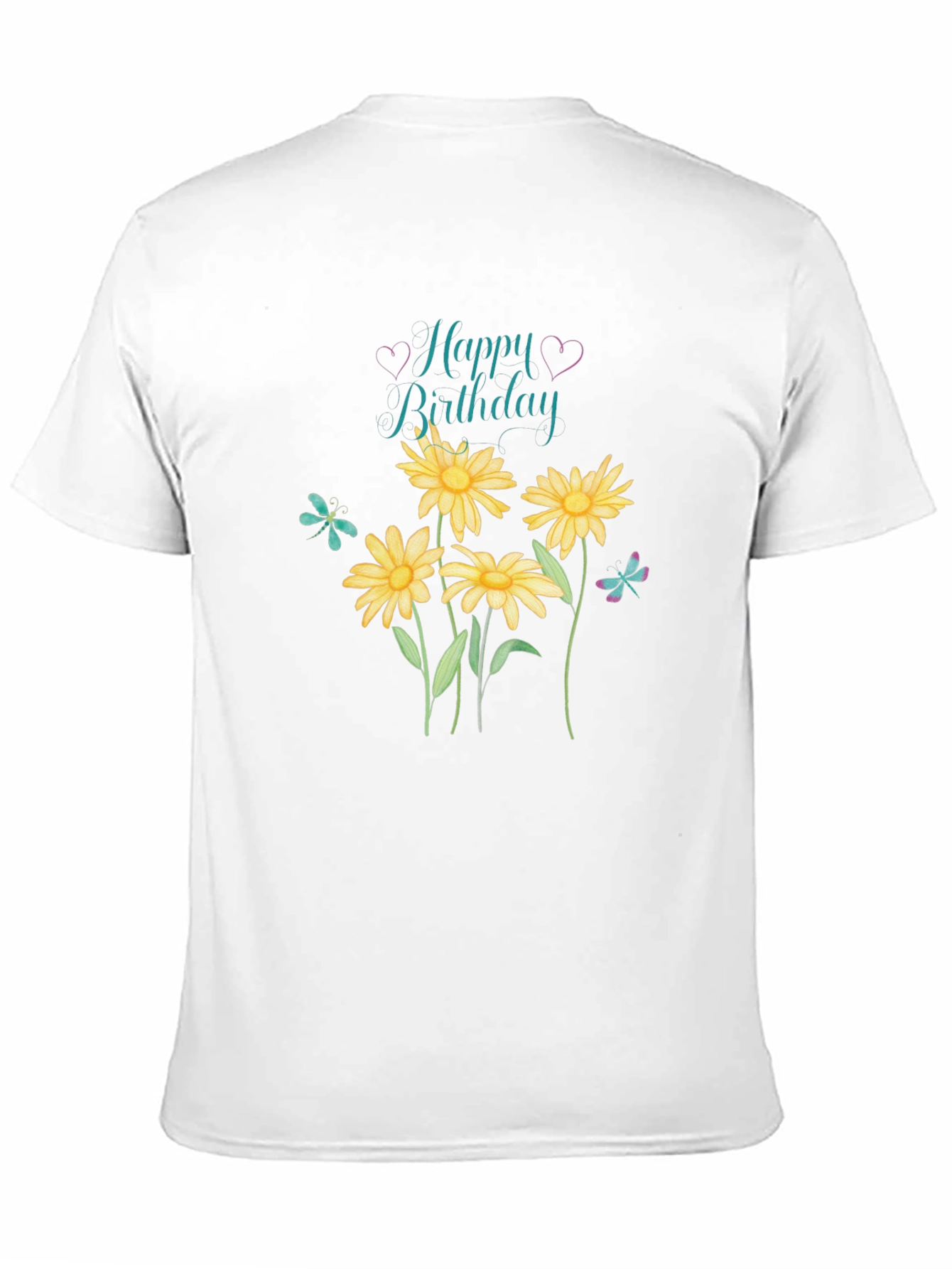 Happy Birthday Floral Graphic T-Shirt