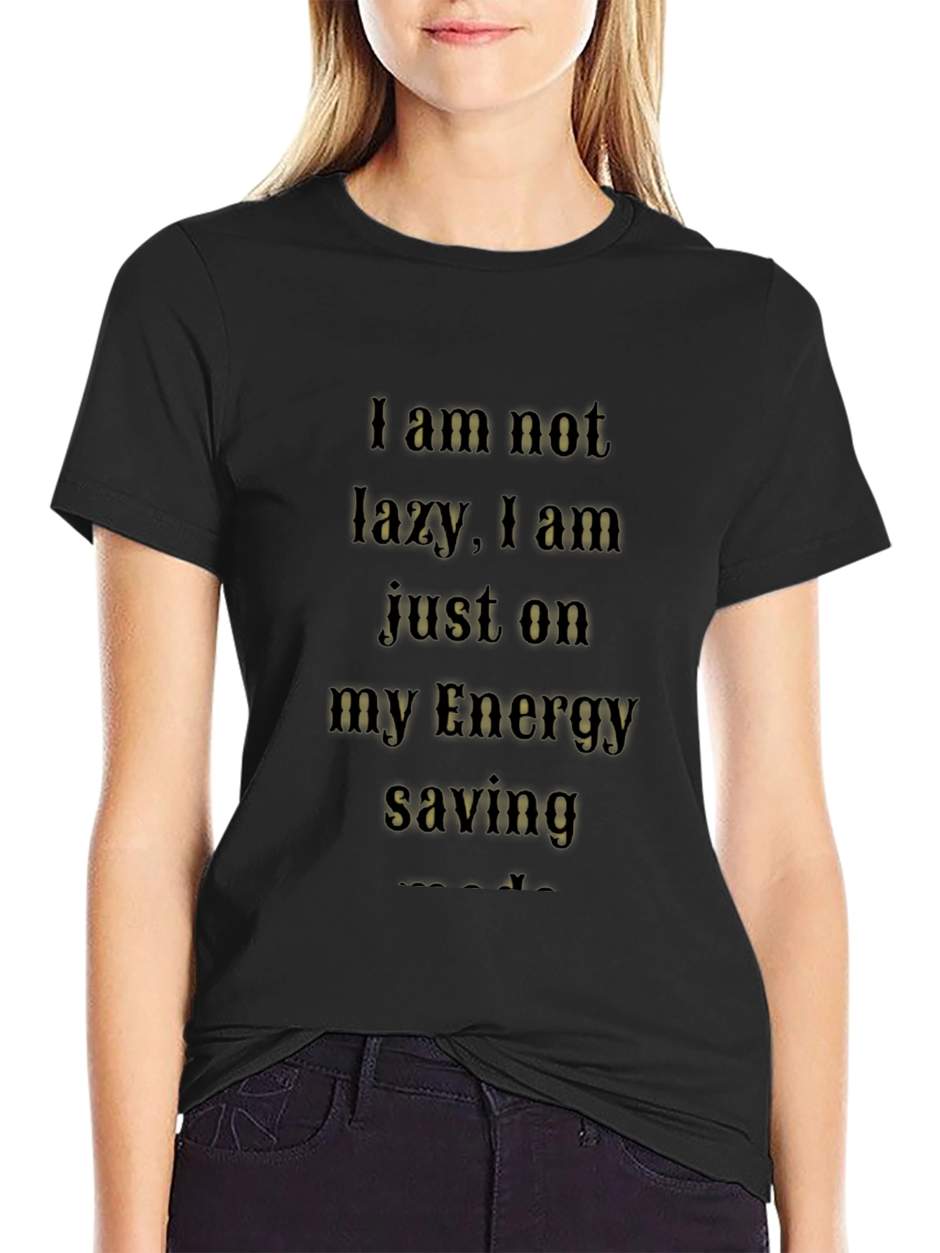Energy Saving Funny Graphic T-Shirt