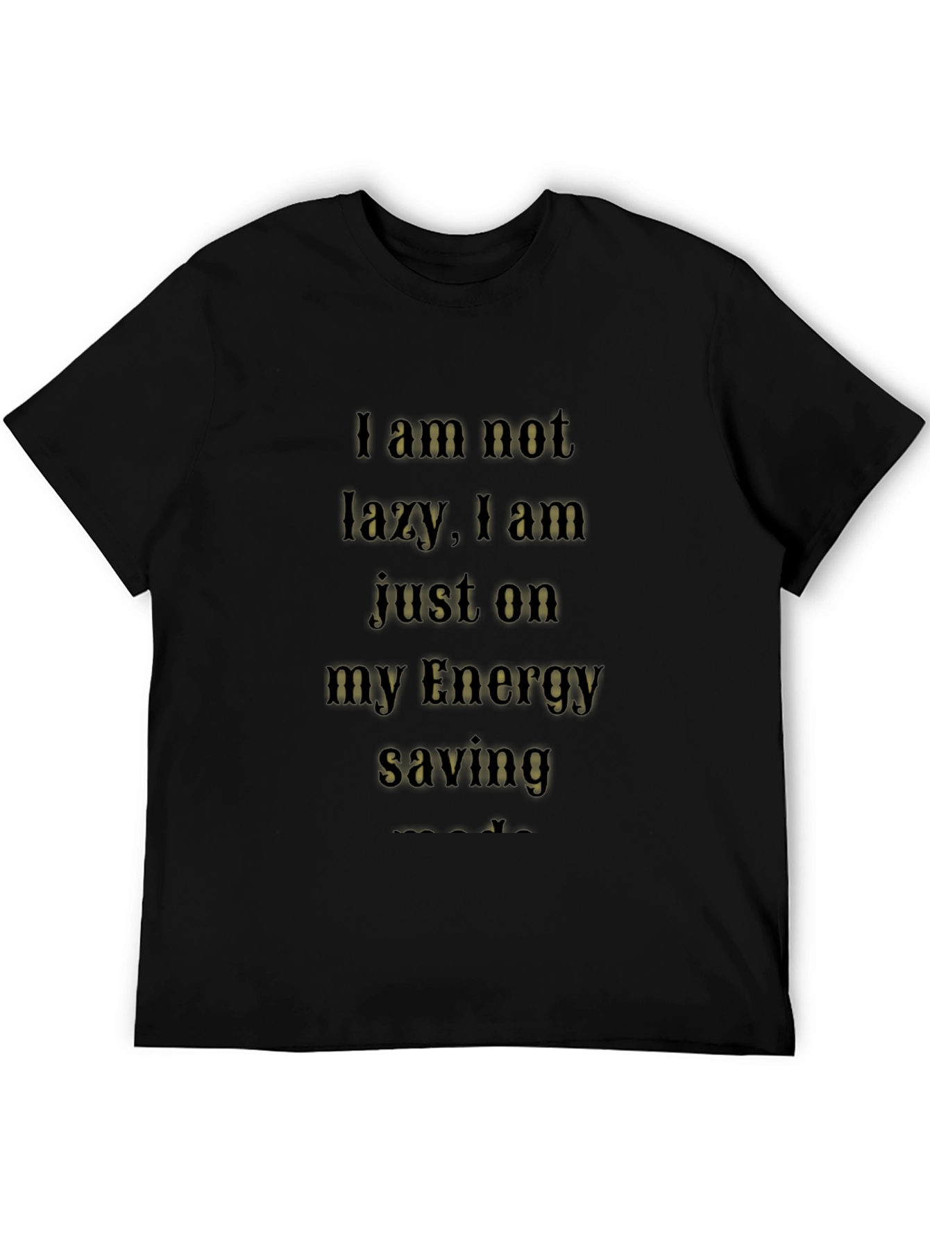 Energy Saving Funny Graphic T-Shirt
