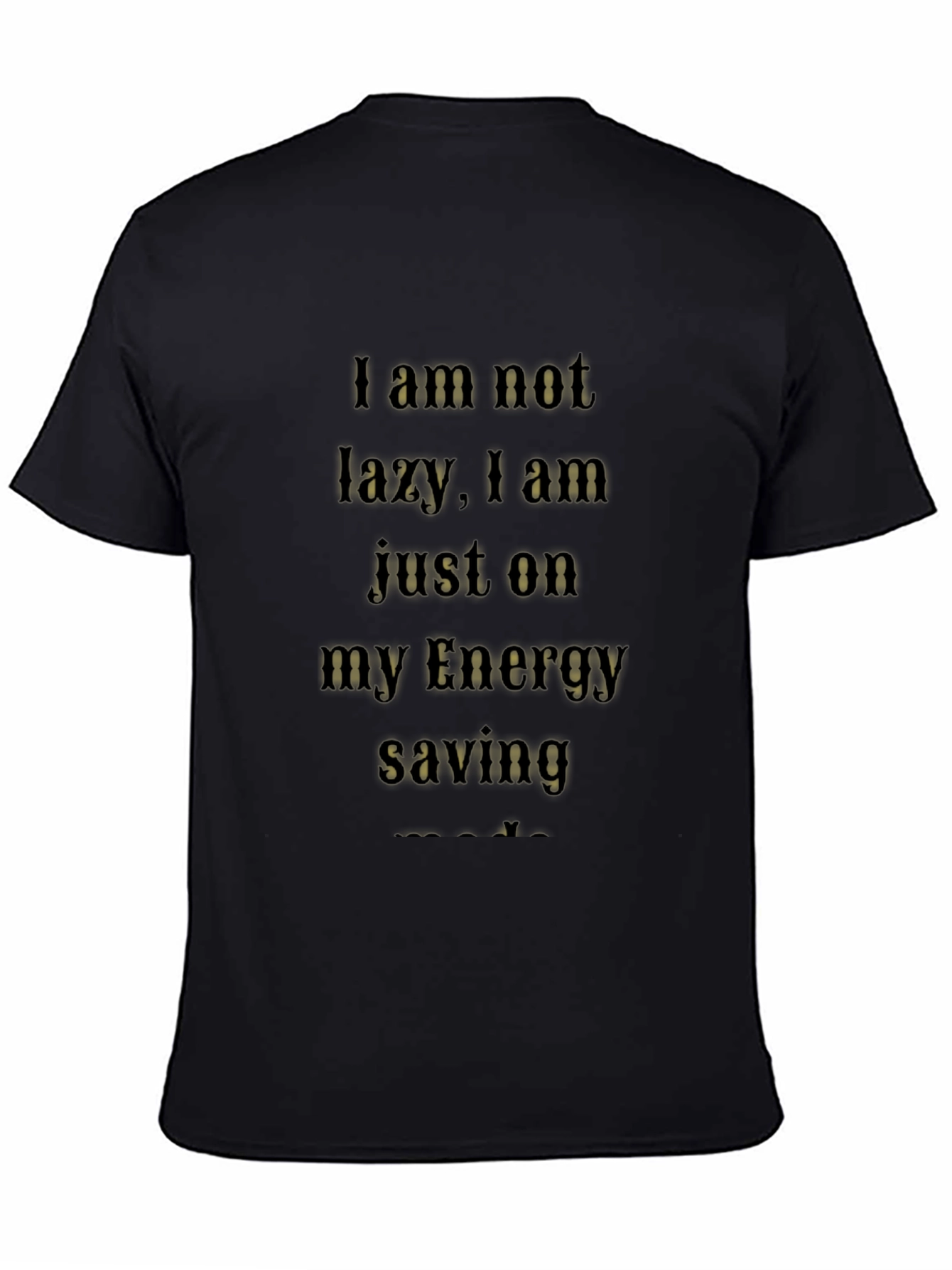 Energy Saving Funny Graphic T-Shirt