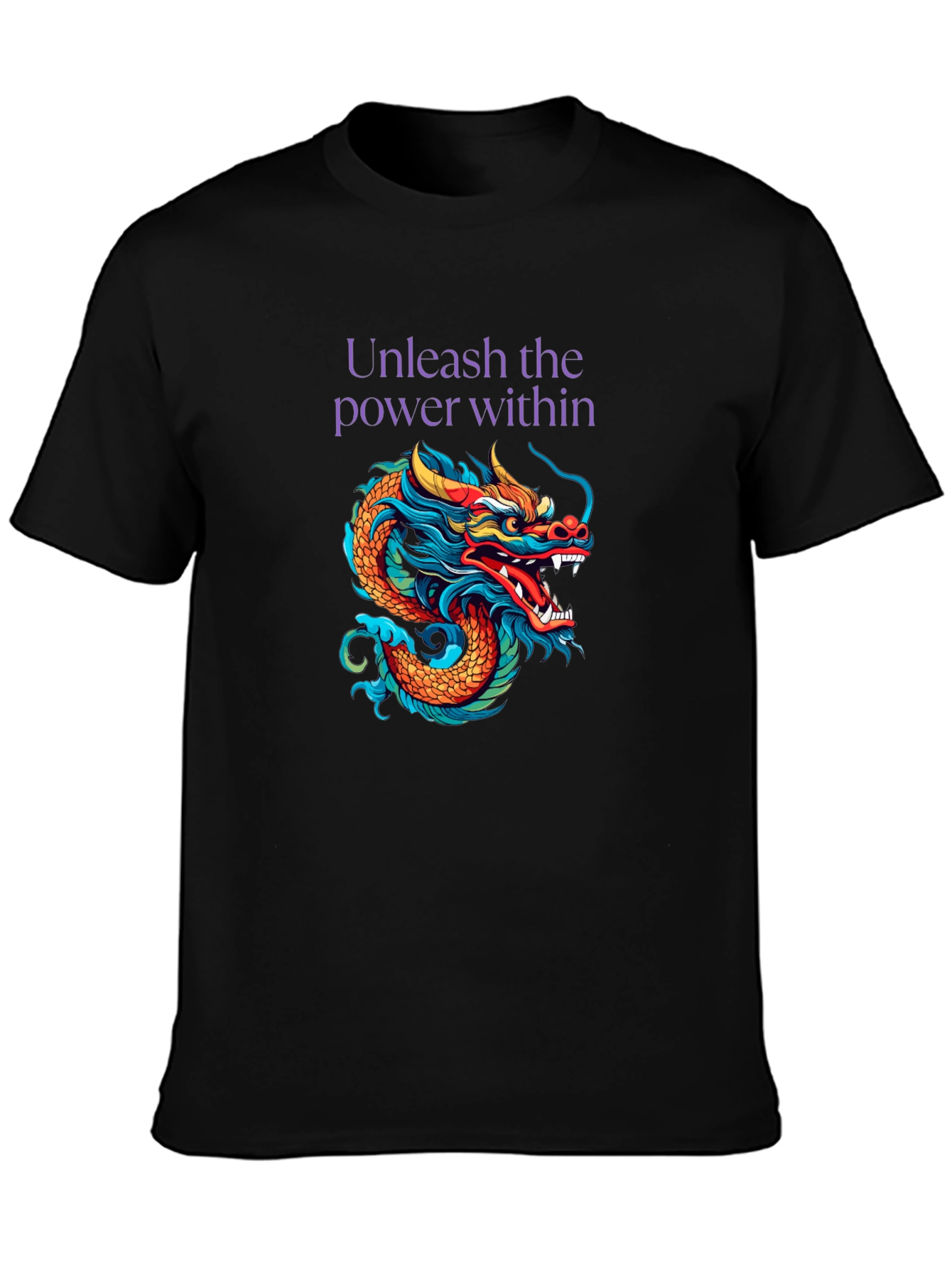 Unleash the Dragon Black Graphic Tee