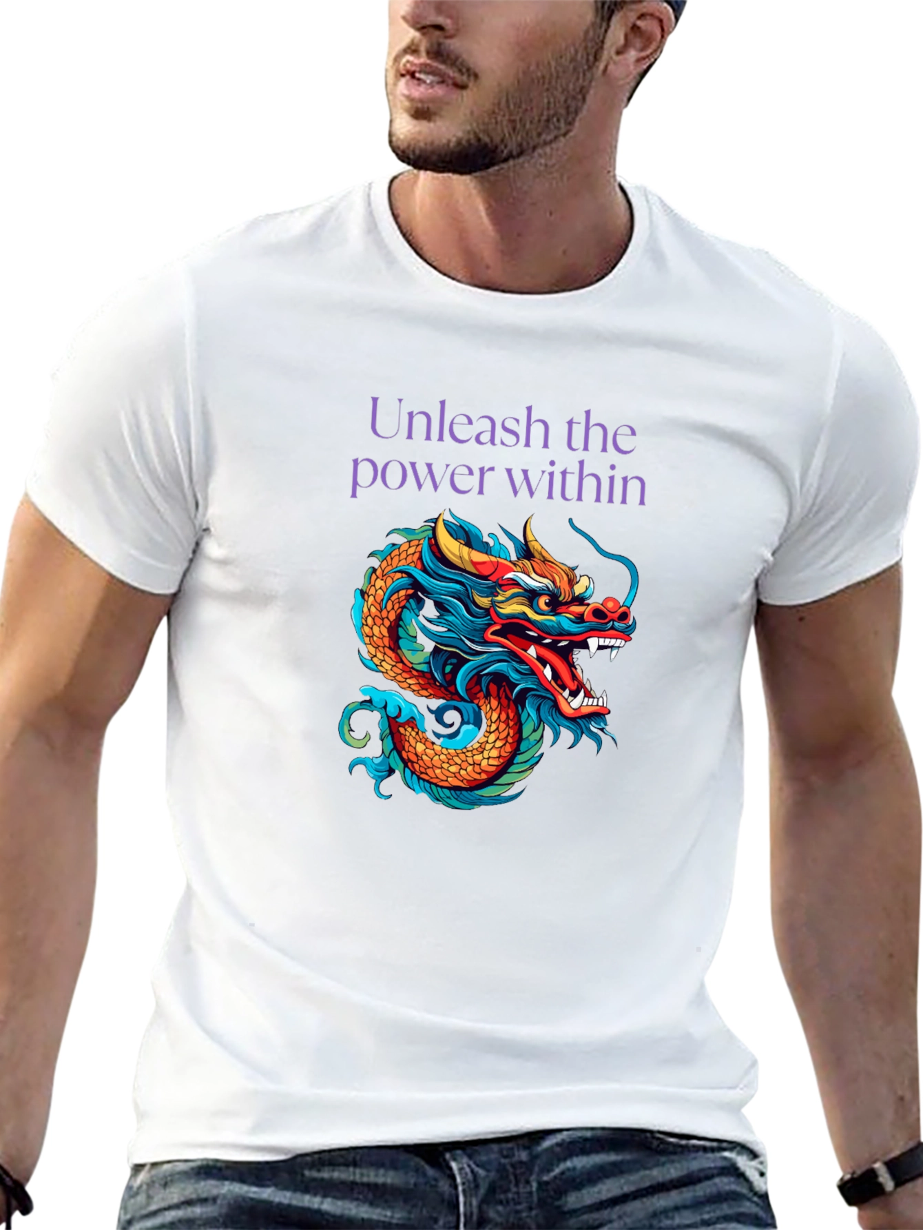 Unleash the Dragon Black Graphic Tee