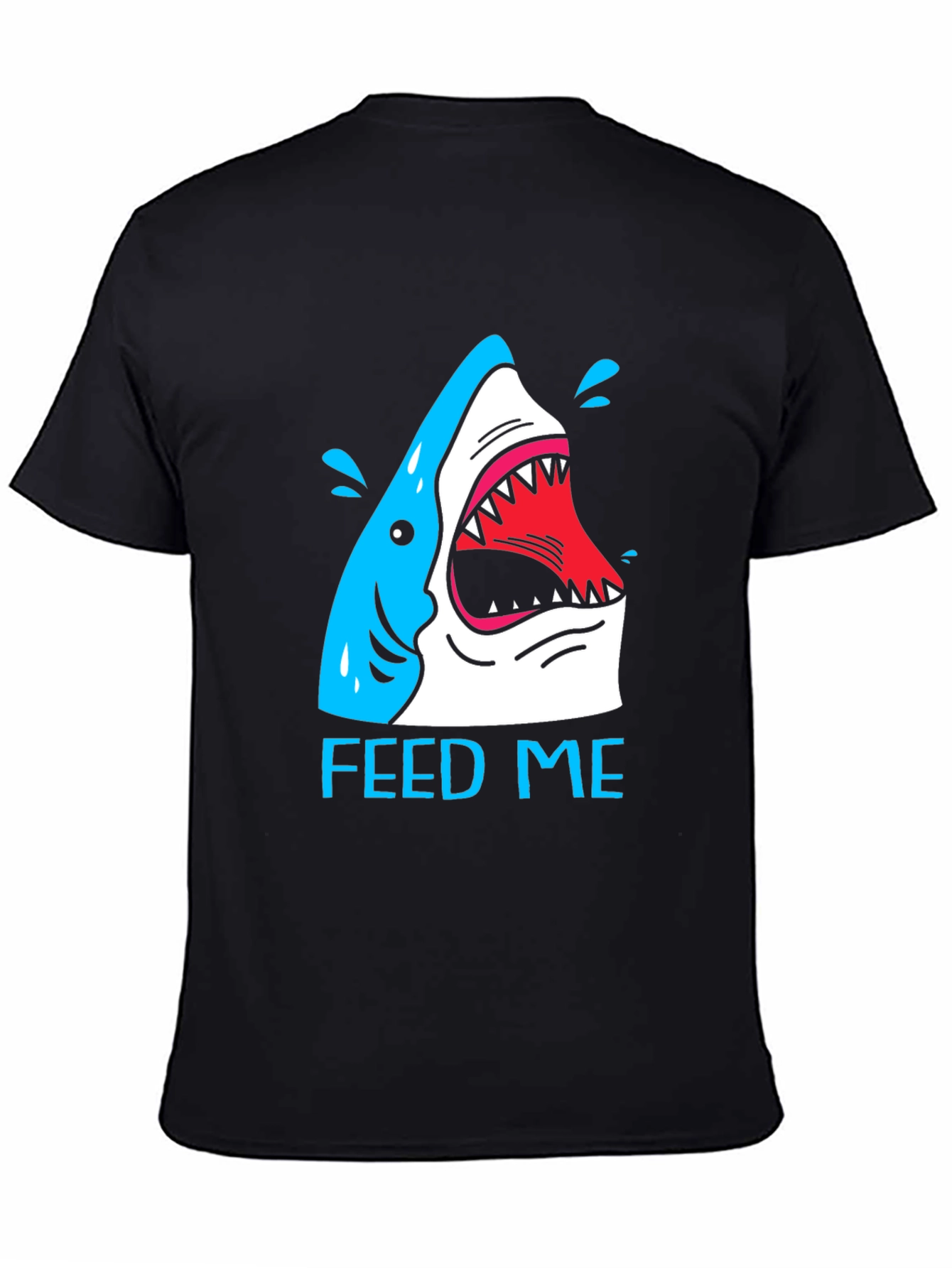 Feed Me Shark T-Shirt - Funny Graphic Tee