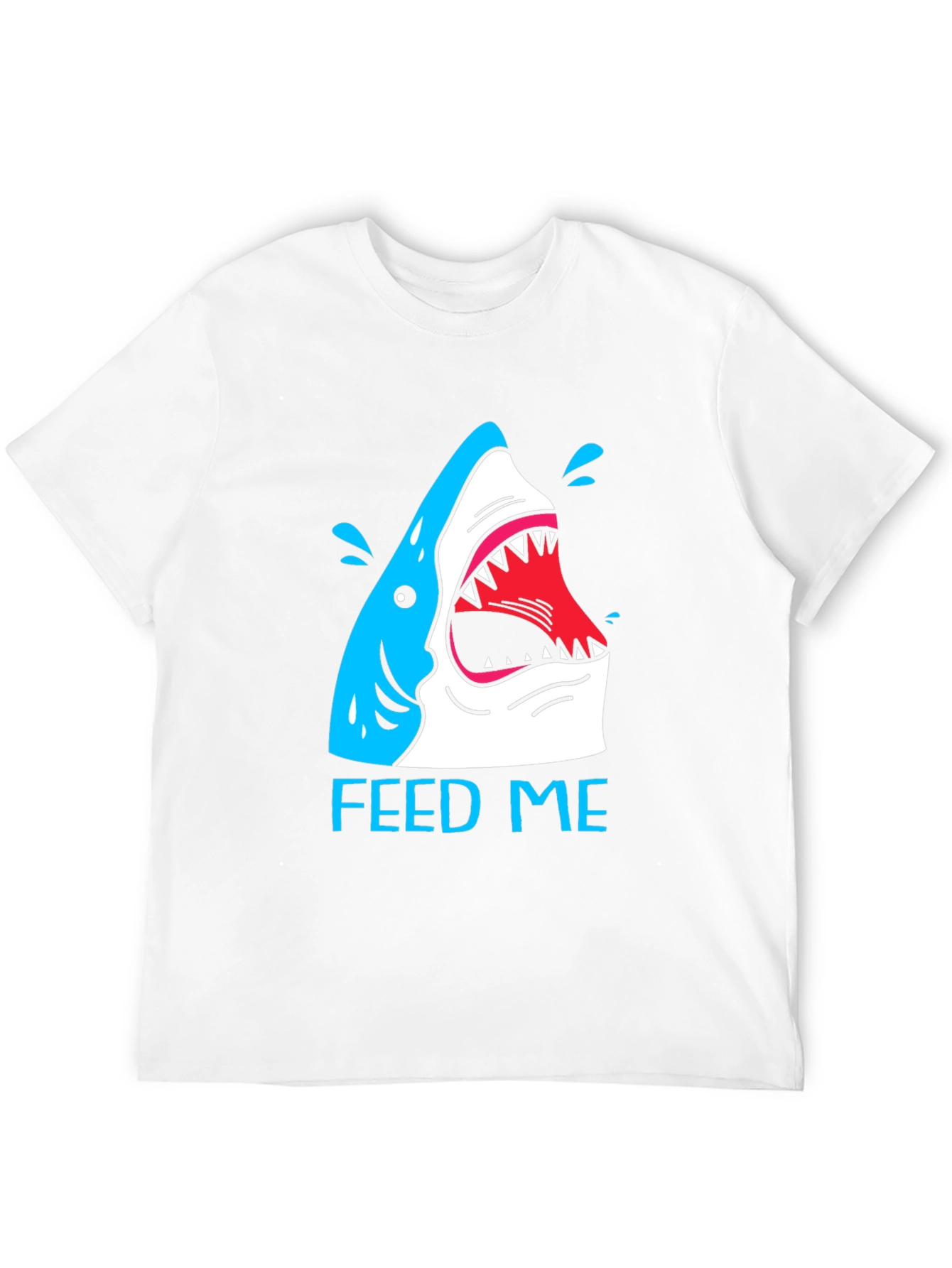 Feed Me Shark T-Shirt - Funny Graphic Tee