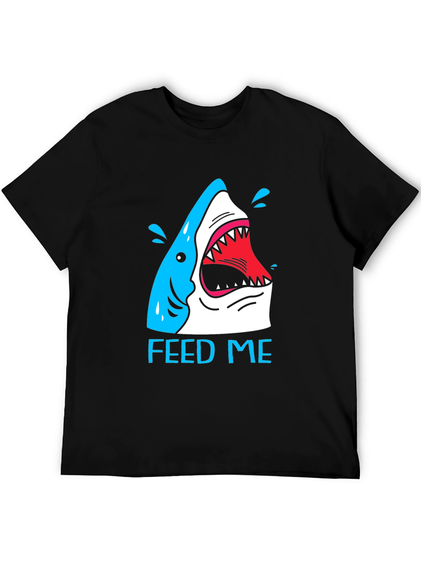 Feed Me Shark T-Shirt - Funny Graphic Tee
