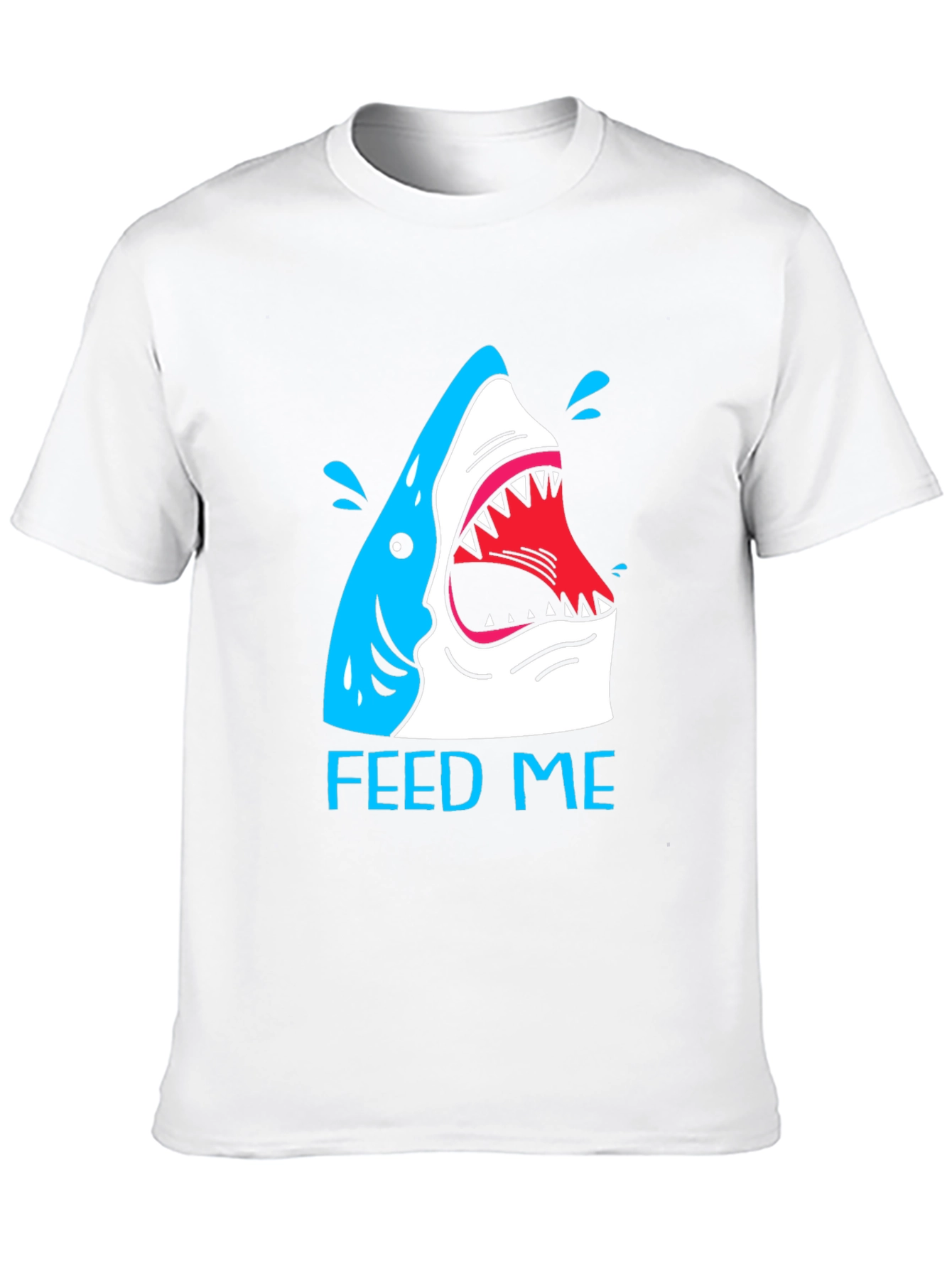 Feed Me Shark T-Shirt - Funny Graphic Tee