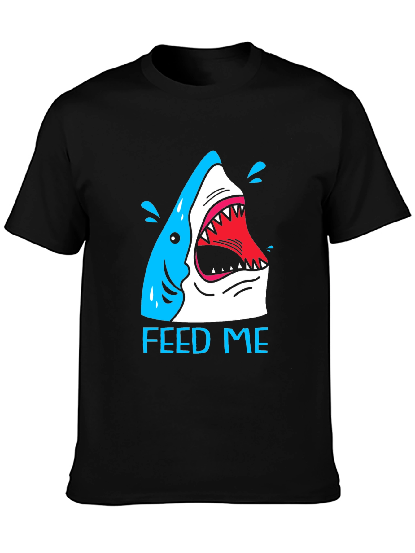 Feed Me Shark T-Shirt - Funny Graphic Tee
