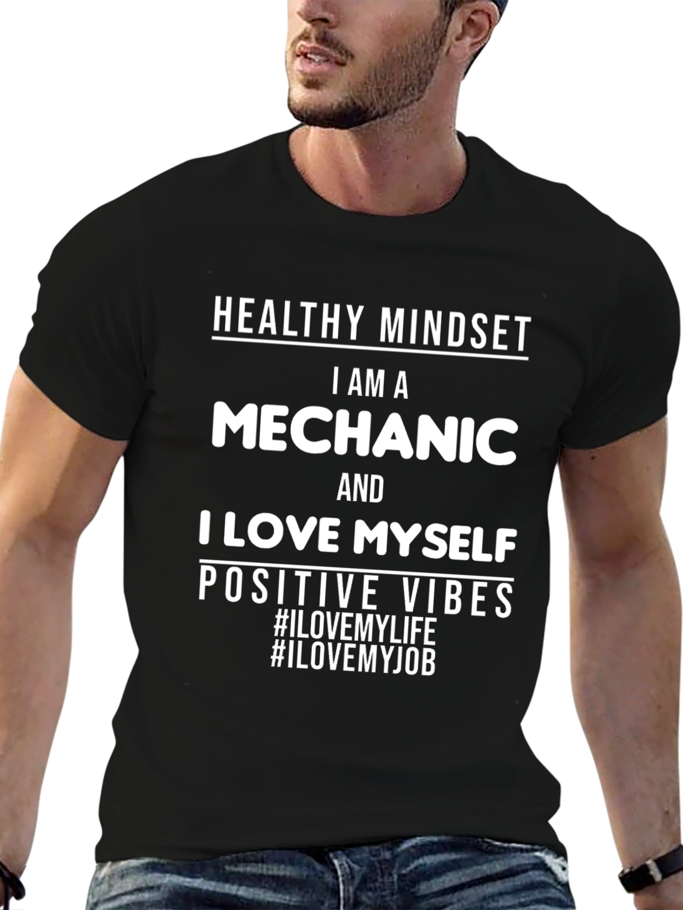 Mechanic I Love Myself T-Shirt Positive Vibes