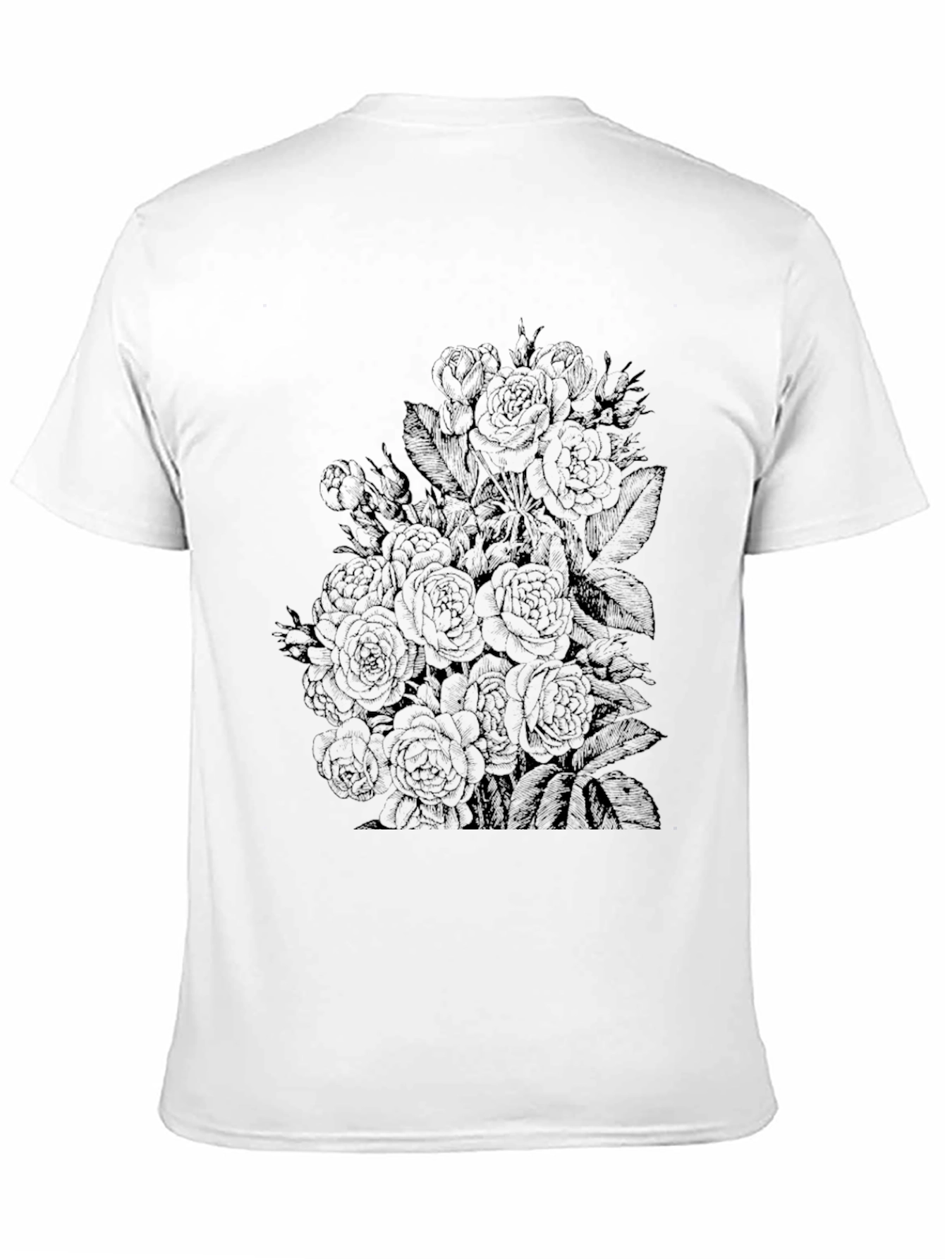 Floral Graphic Print Crew Neck T-Shirt