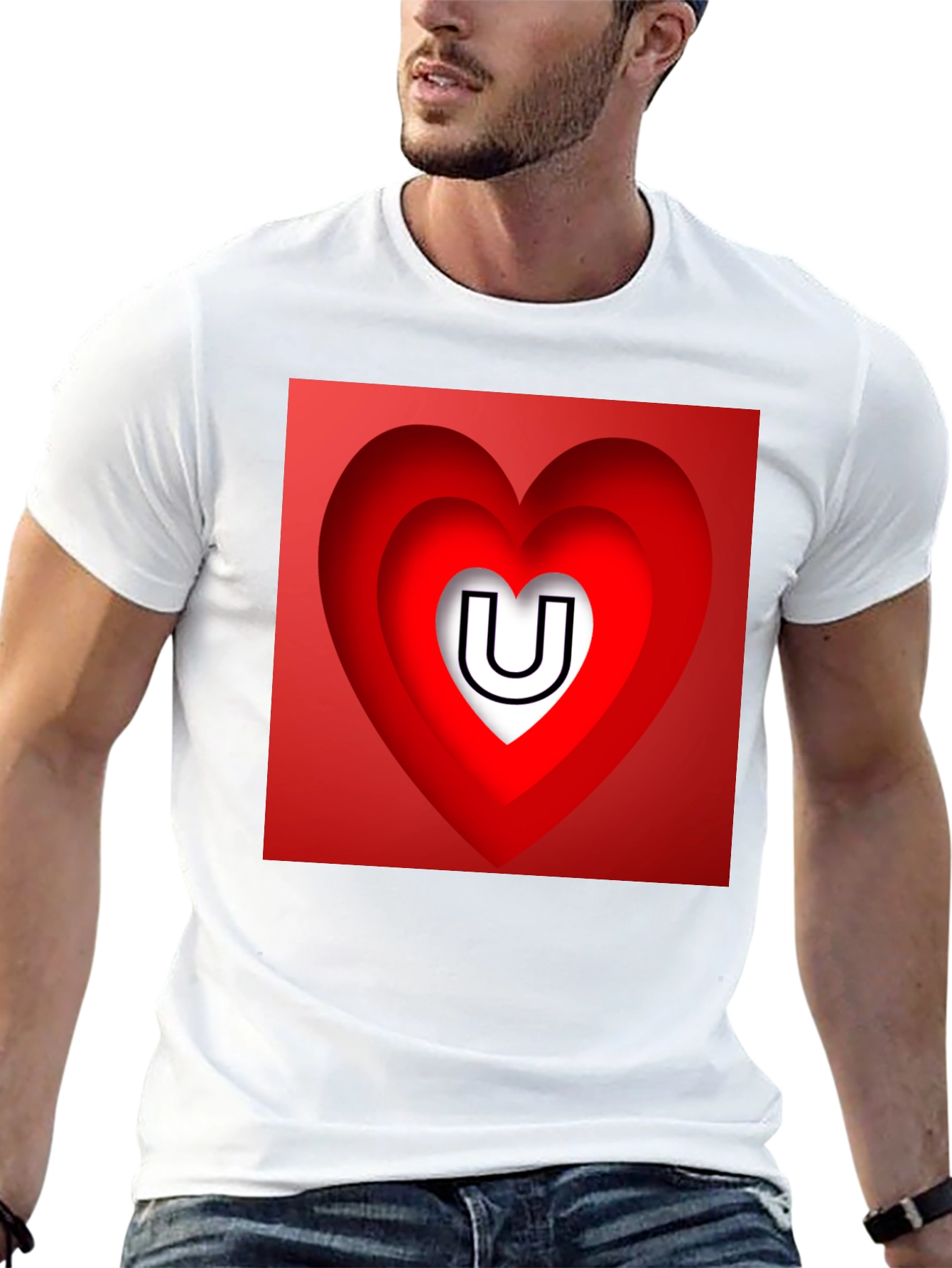 Heart U Graphic Tee - Stylish and Unique