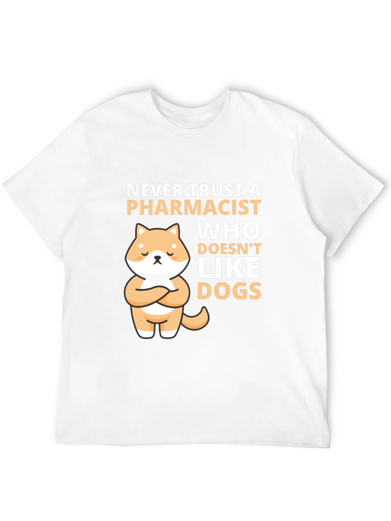 Pharmacist & Dog Lover T-Shirt: Cute Shiba Inu Design