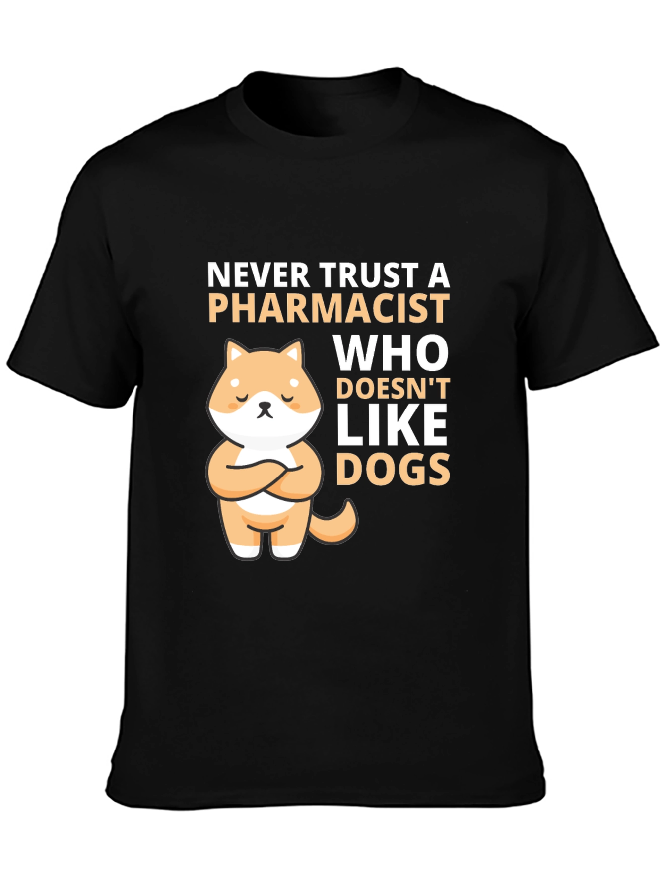 Pharmacist & Dog Lover T-Shirt: Cute Shiba Inu Design
