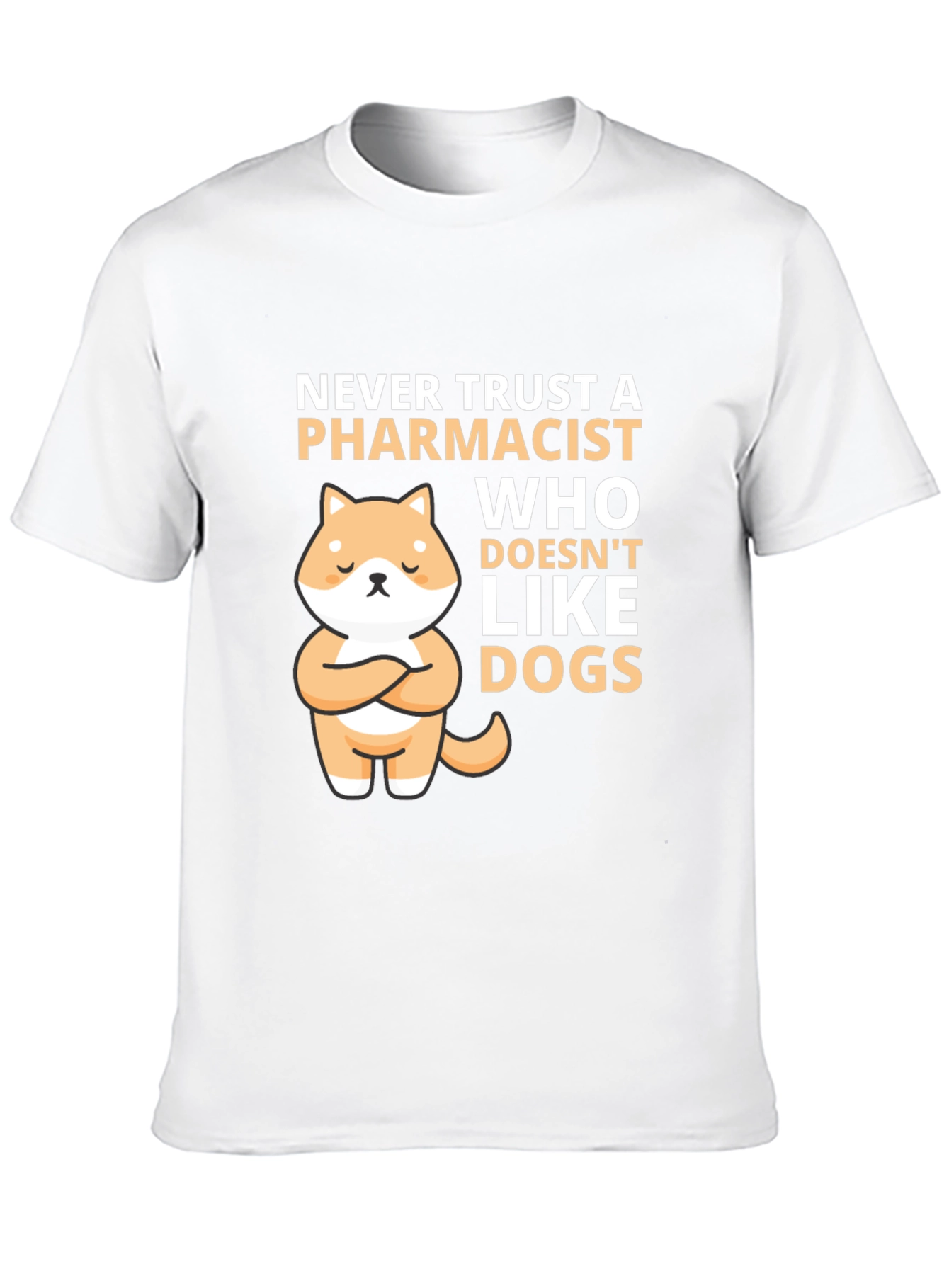 Pharmacist & Dog Lover T-Shirt: Cute Shiba Inu Design