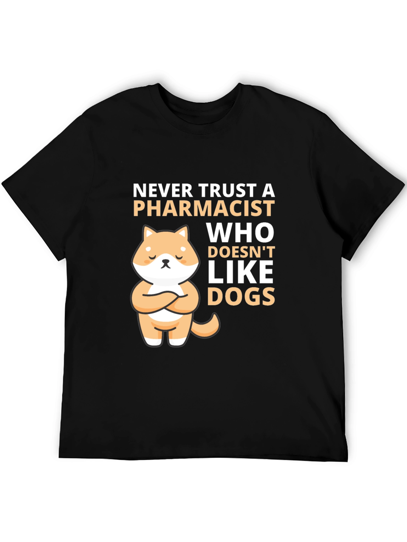 Pharmacist & Dog Lover T-Shirt: Cute Shiba Inu Design