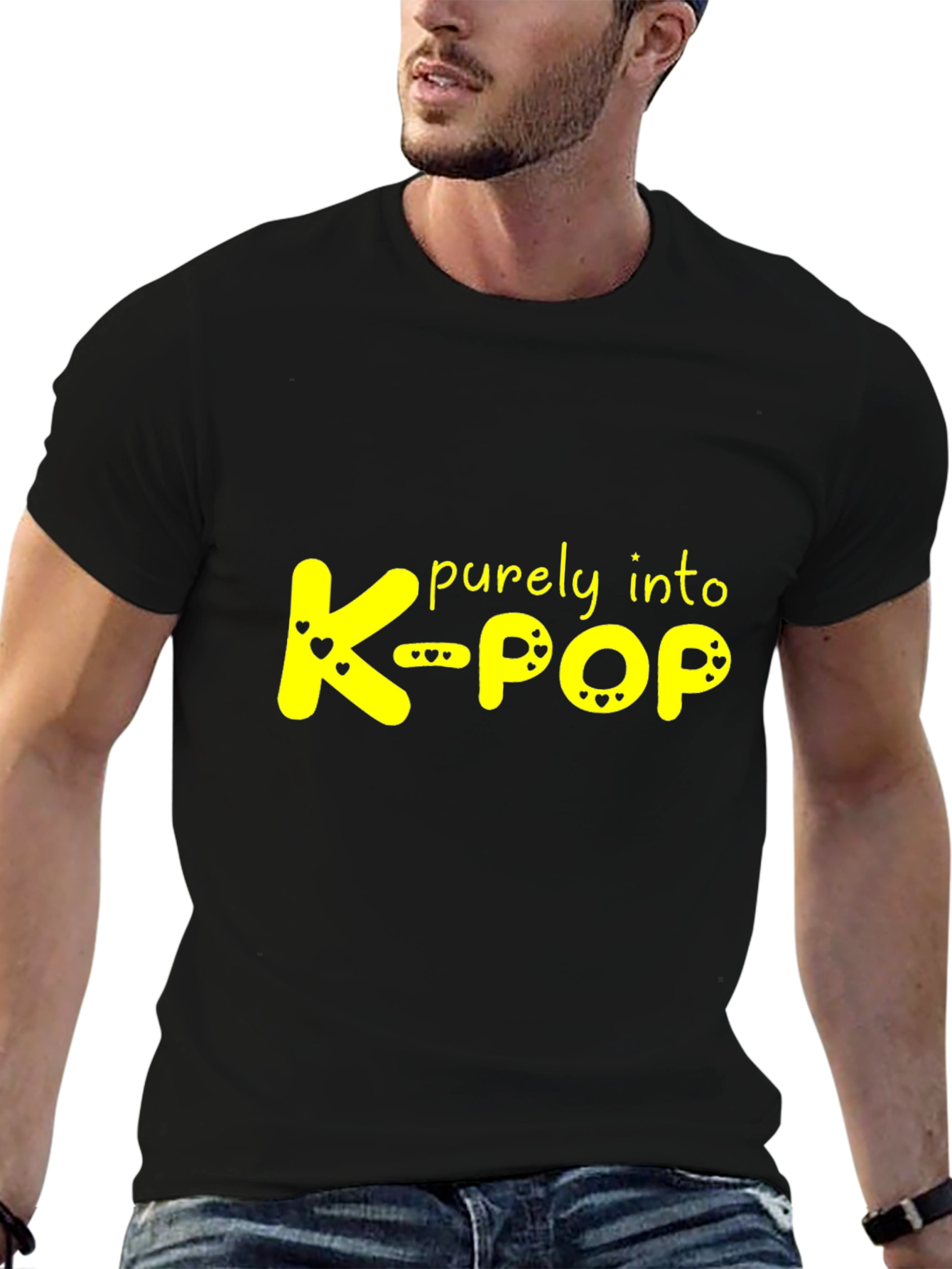 Purely Into K-Pop Black T-Shirt