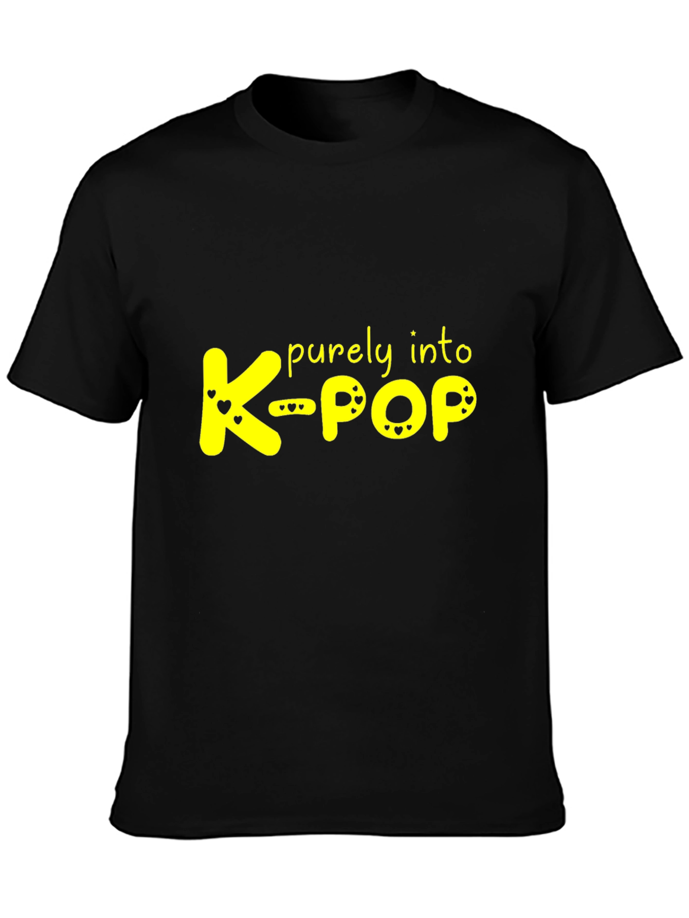 Purely Into K-Pop Black T-Shirt