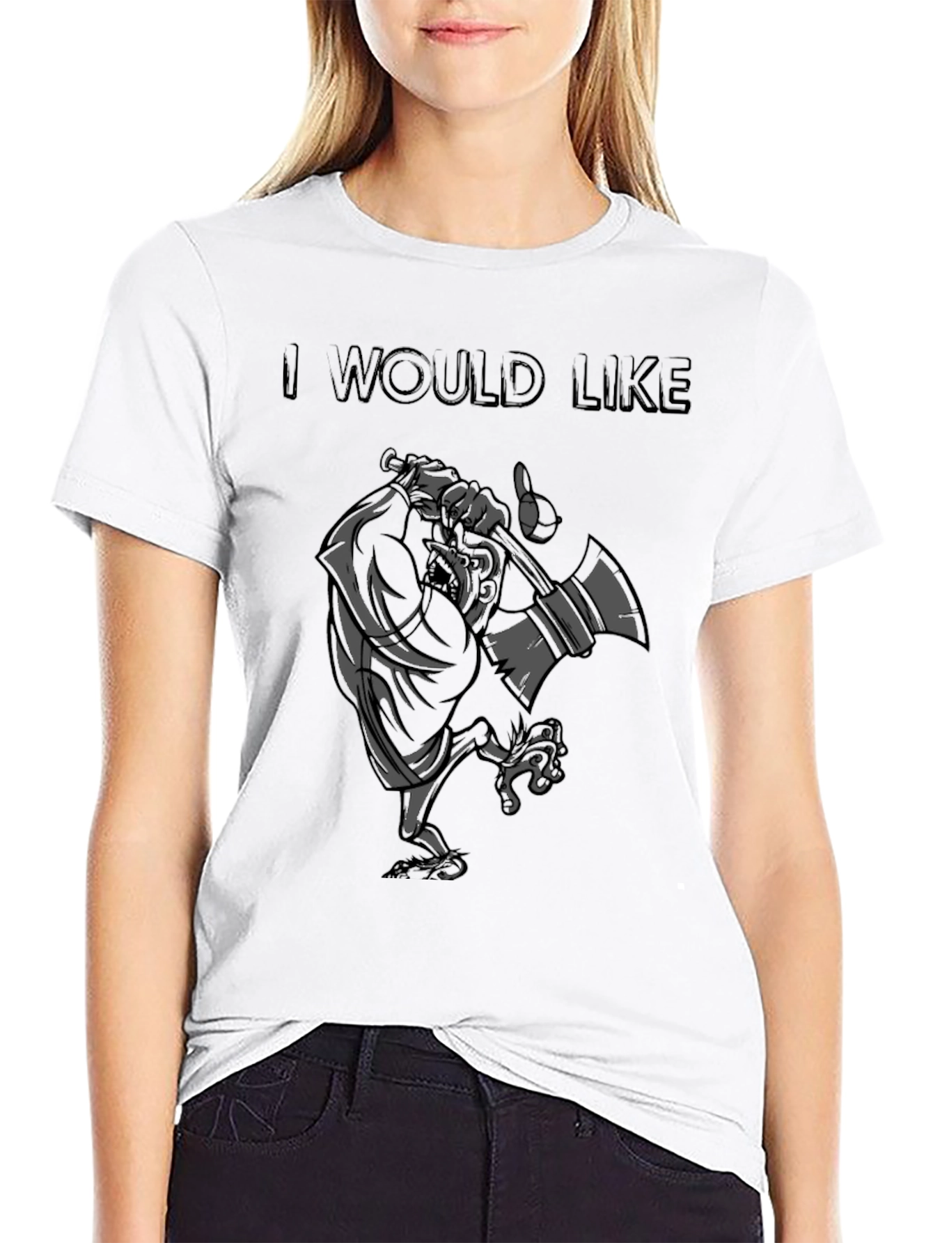 Humorous Lumberjack Cartoon T-Shirt