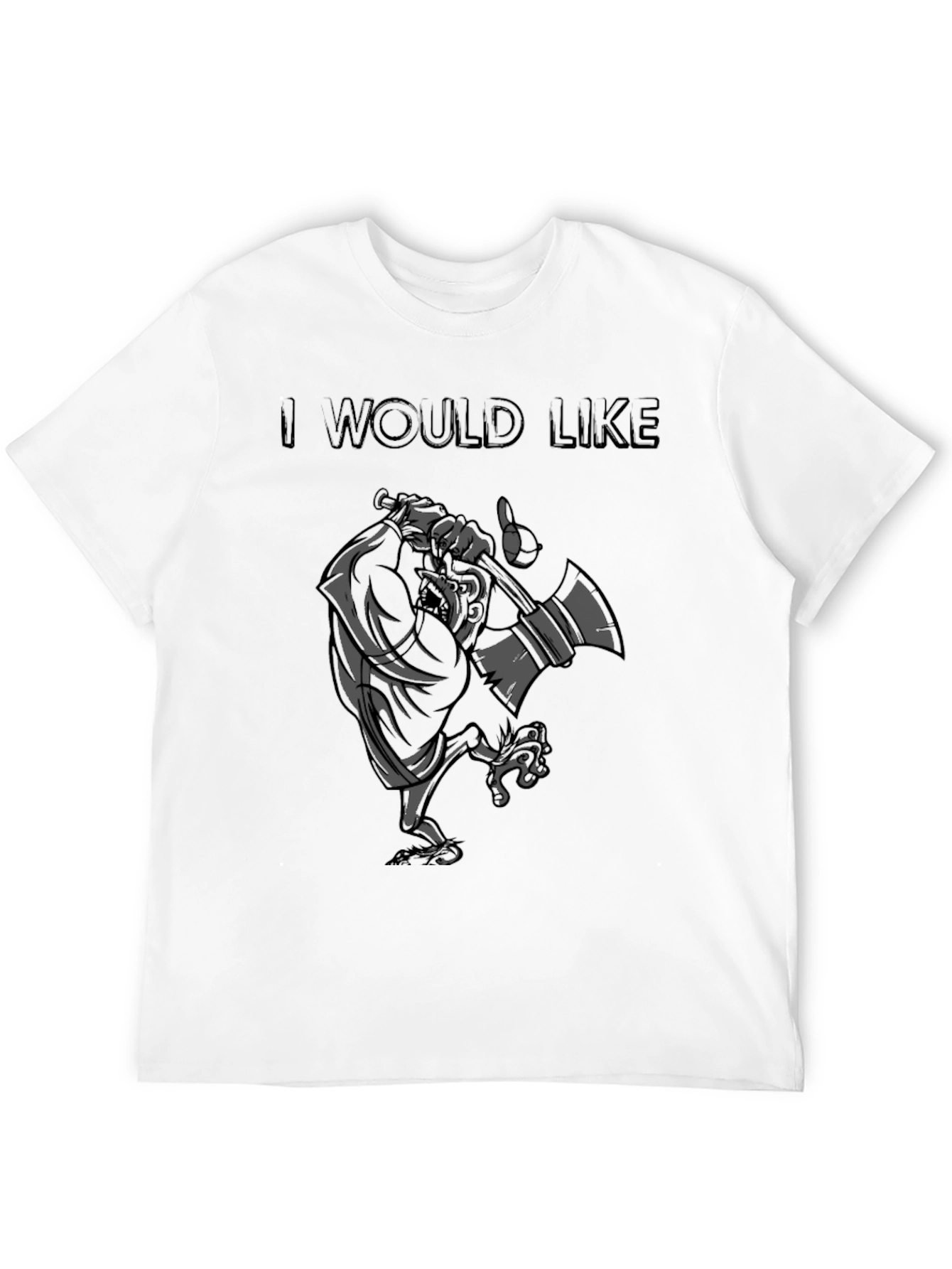 Humorous Lumberjack Cartoon T-Shirt